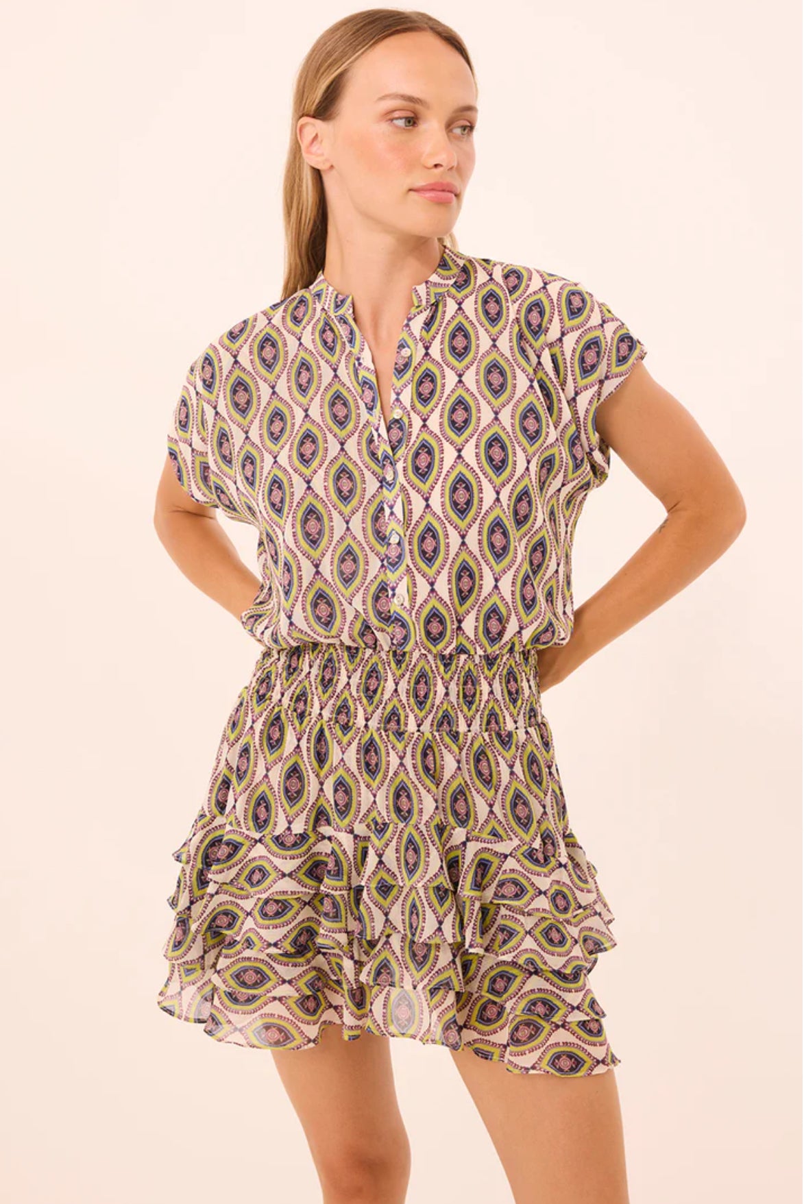 Mi9552 Chiffon Mini Dress