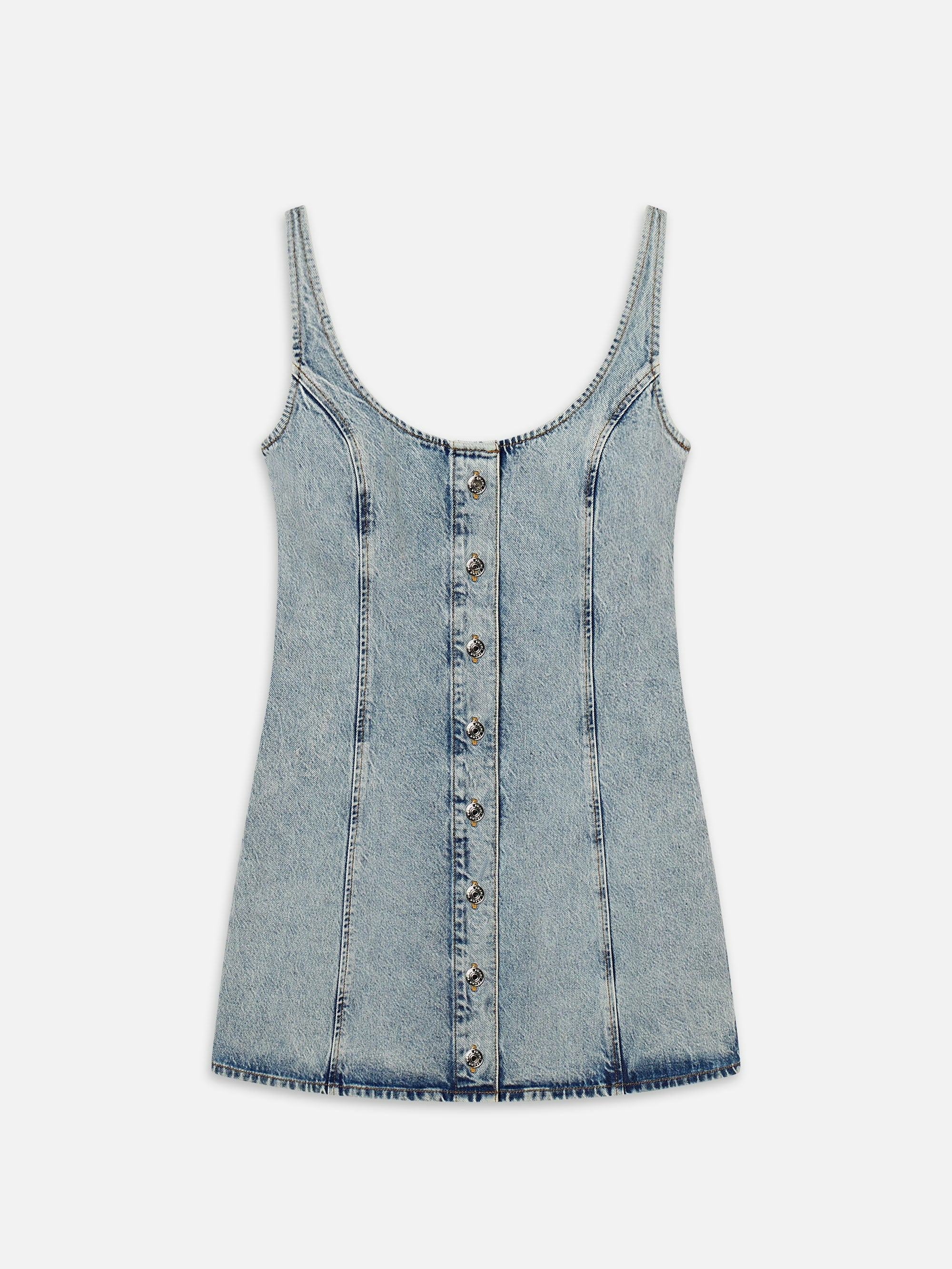 Frdr105 Denim Shift Dress