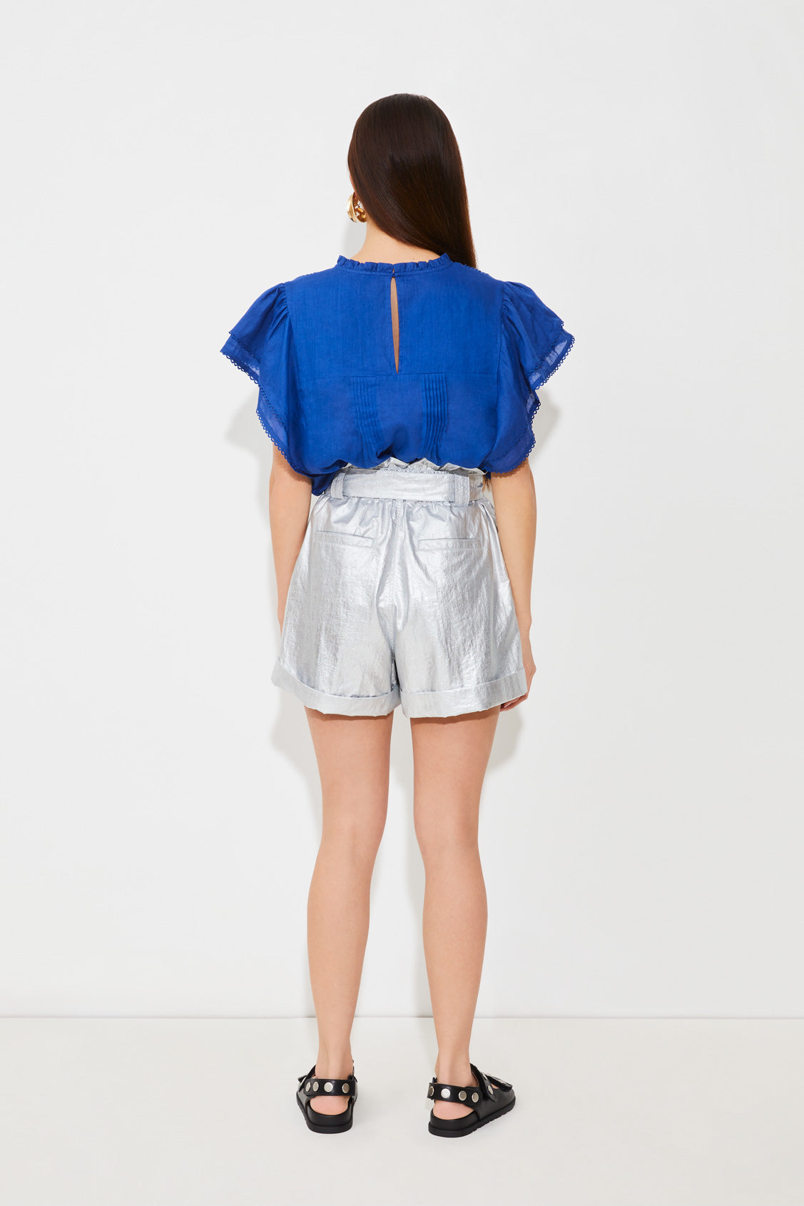 Subenassi Silver Belted Short