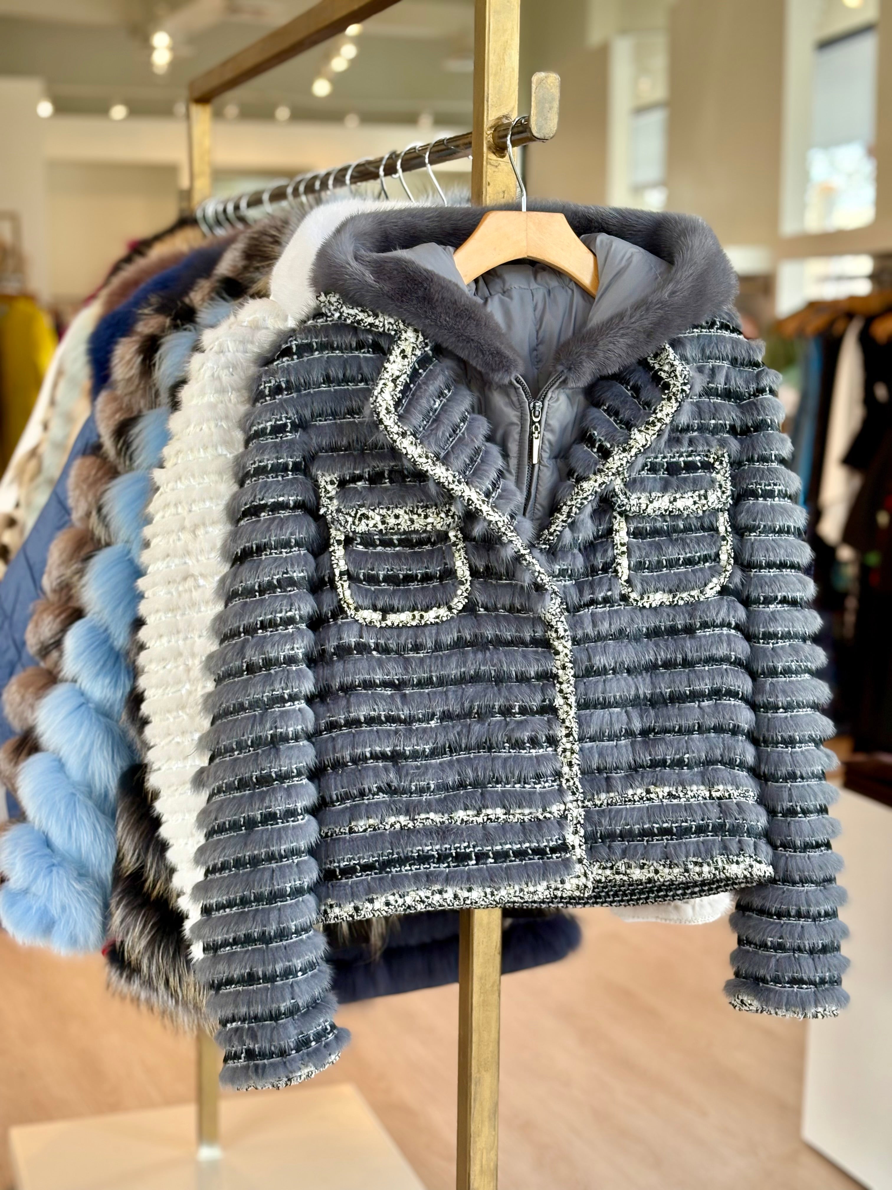 Didmc1952 Mink Jacket - Grey