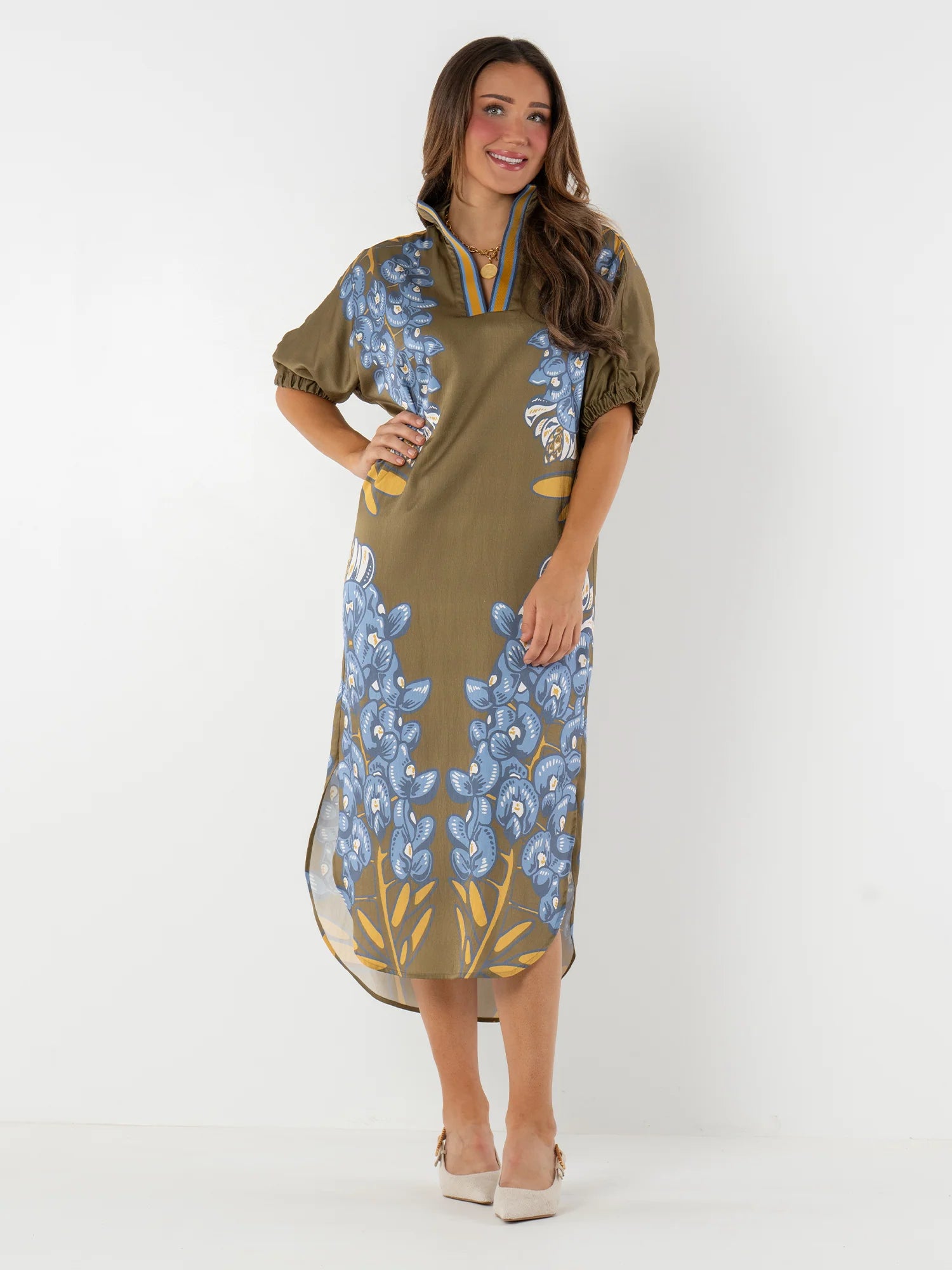 Em480 Emily McCarthy Bluebonnet Caftan