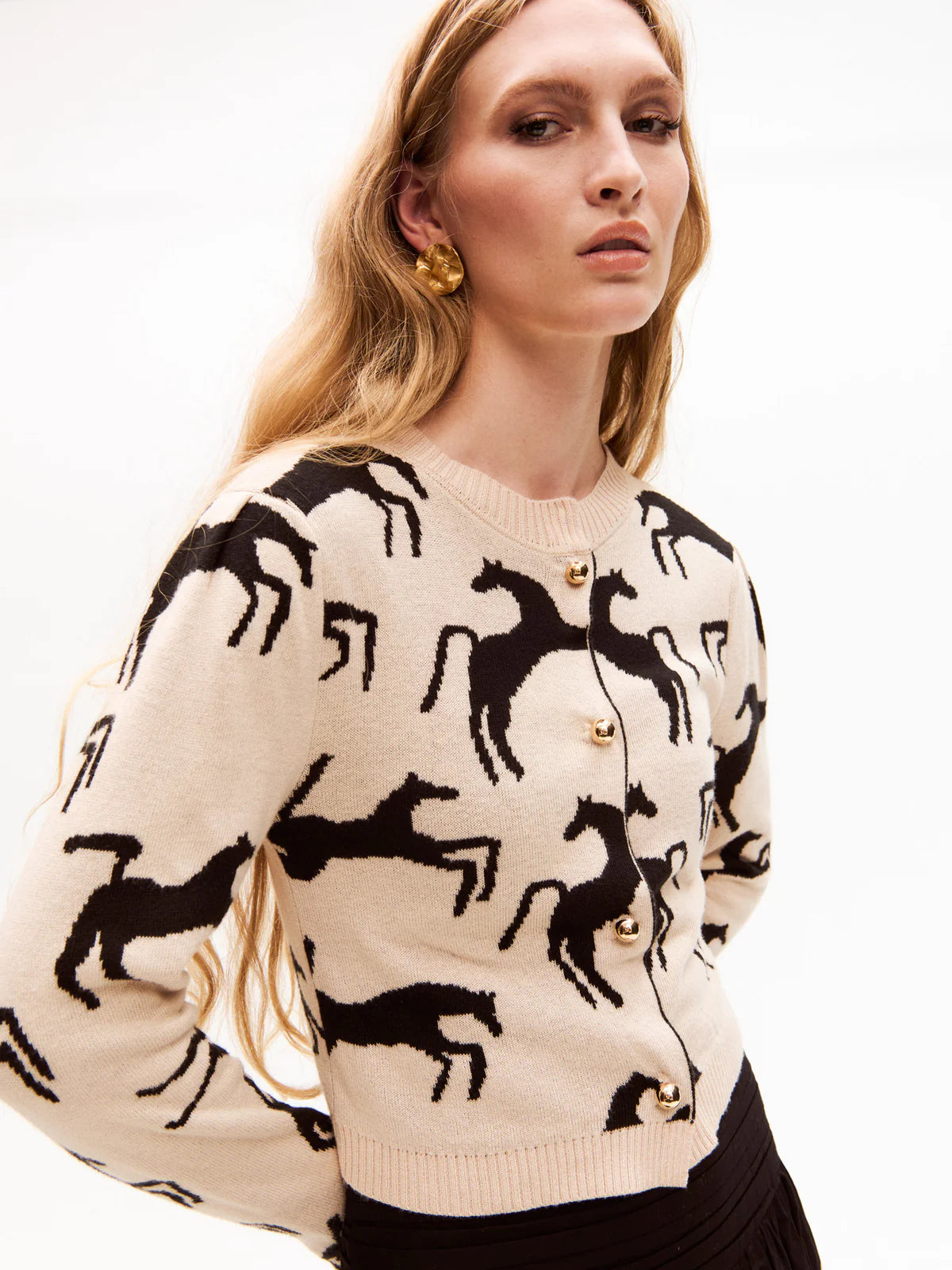 Caa17 Wild Horses Cardigan