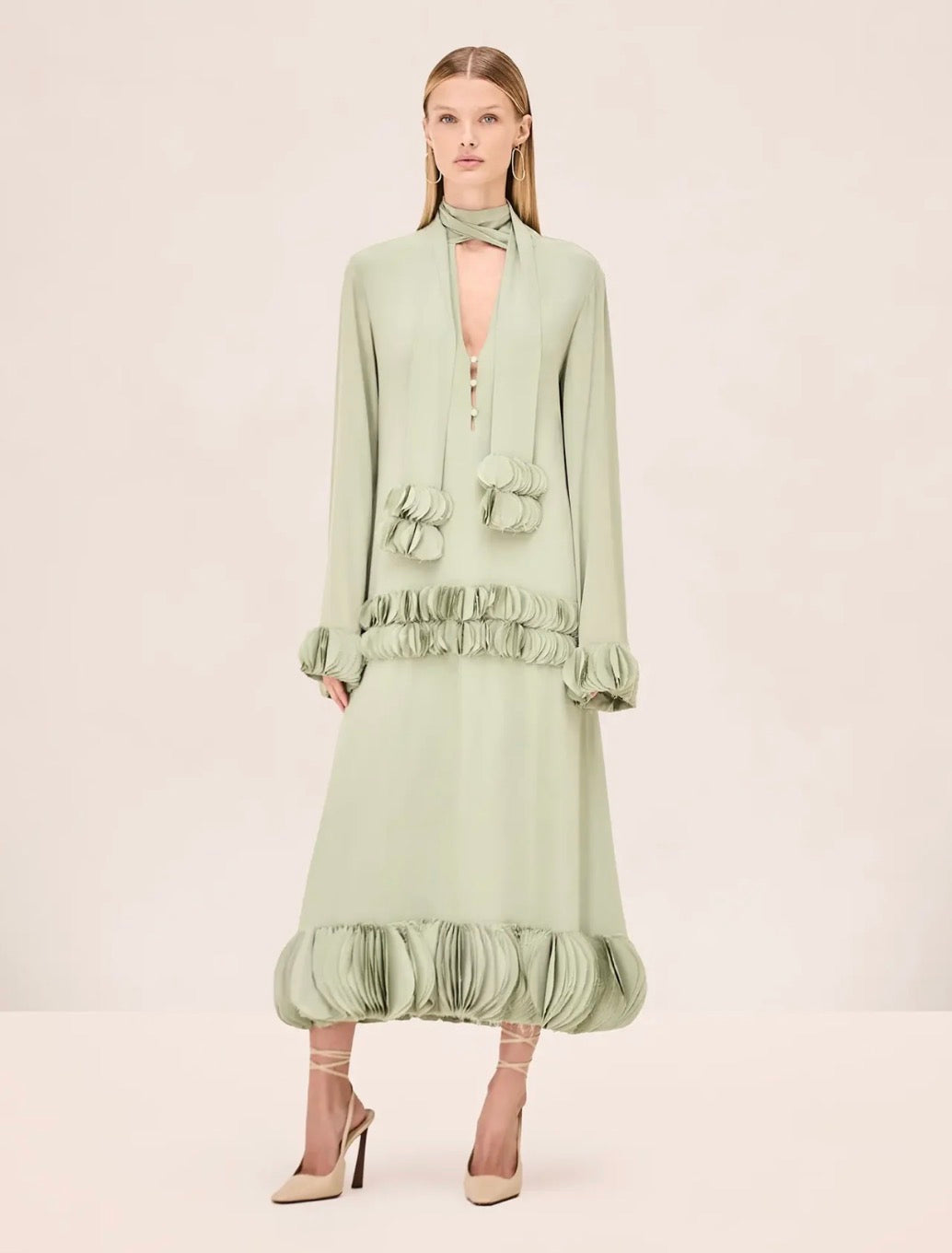 Al0746 Zuella Sage Midi Dress
