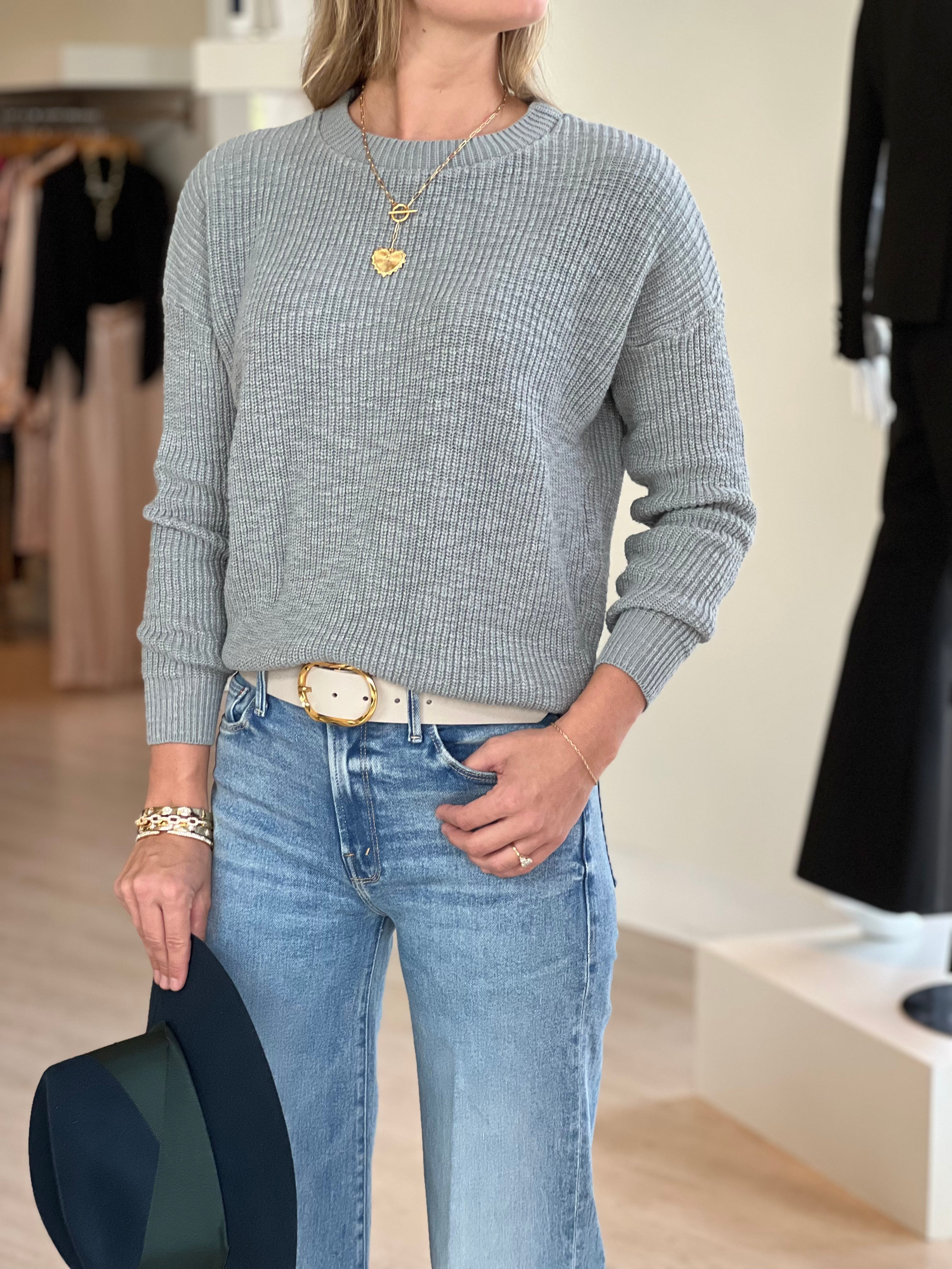 Itk1502 Grey Crewneck Sweater