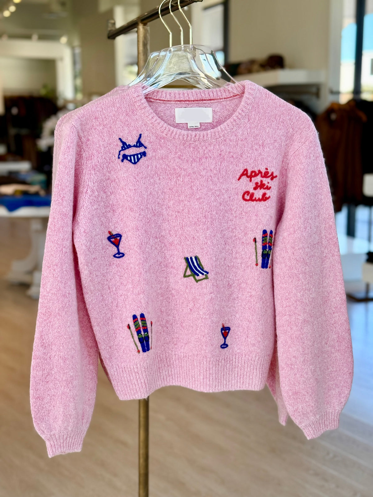 Trw1634 Pink Apres Ski Club Sweater