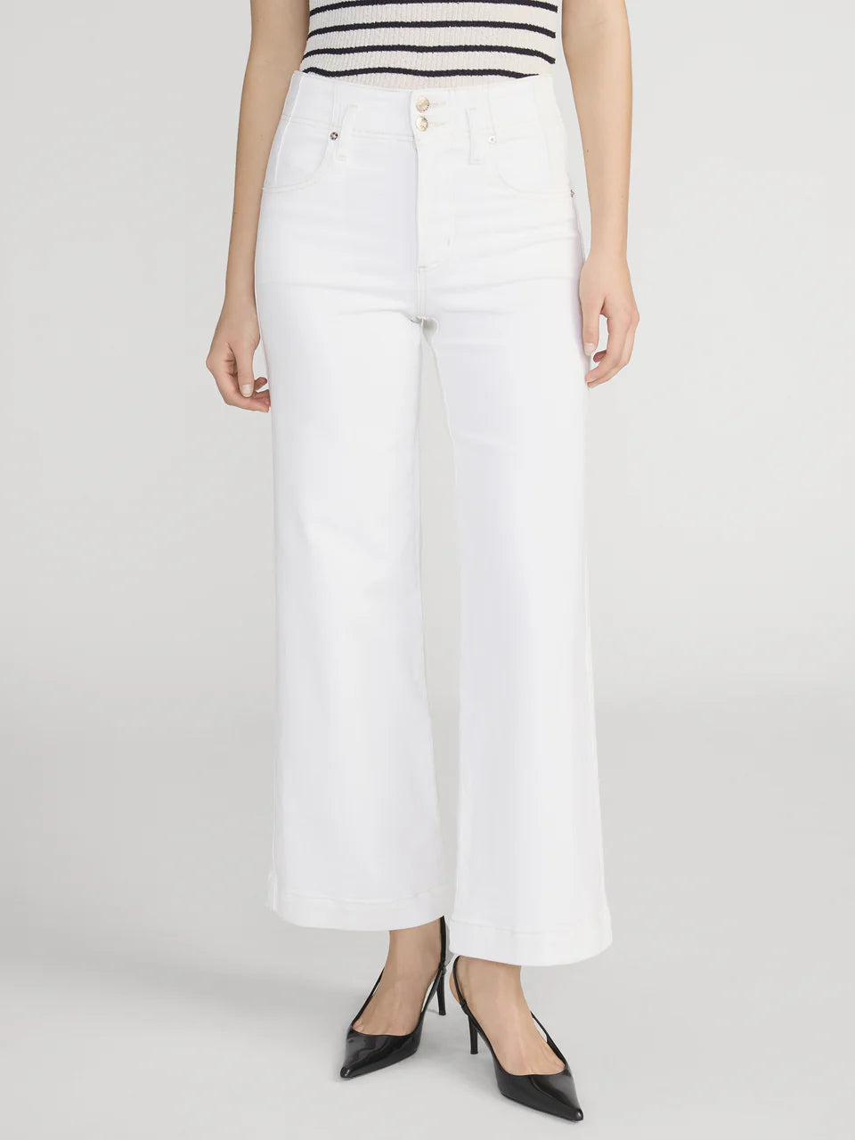 Fr3238 Wide Trouser Crop - Au Natural