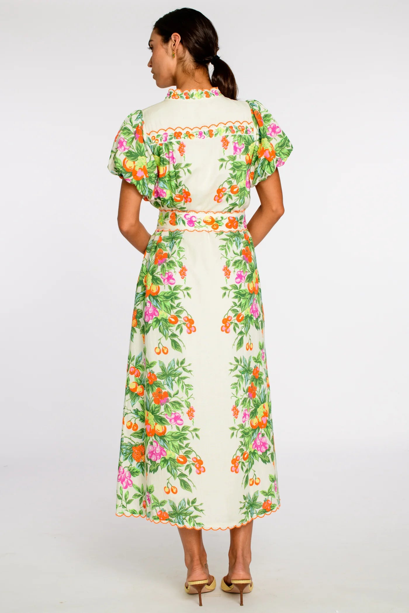 El5312 Floral Midi Dress