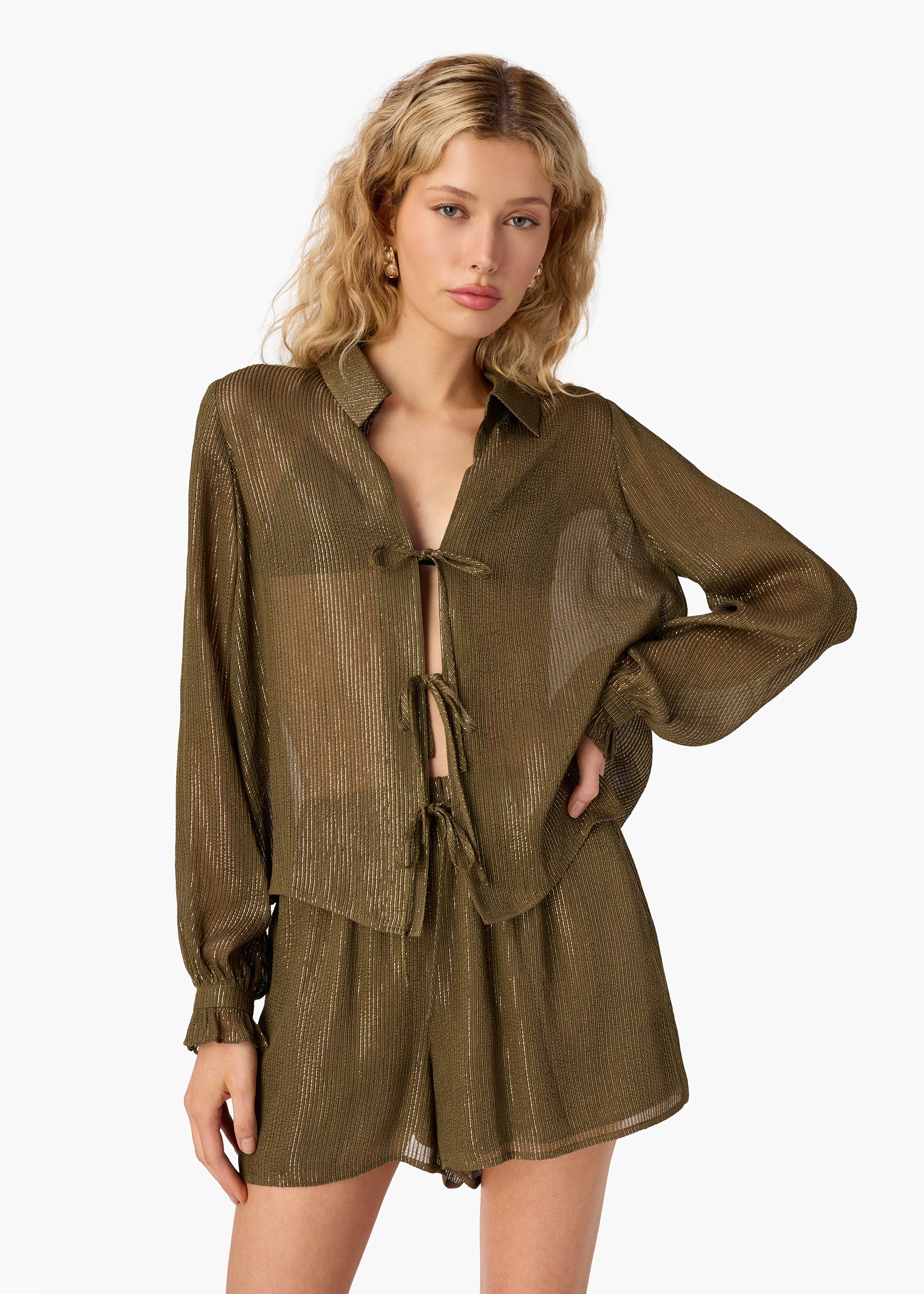 Cis05 Metallic Shorts