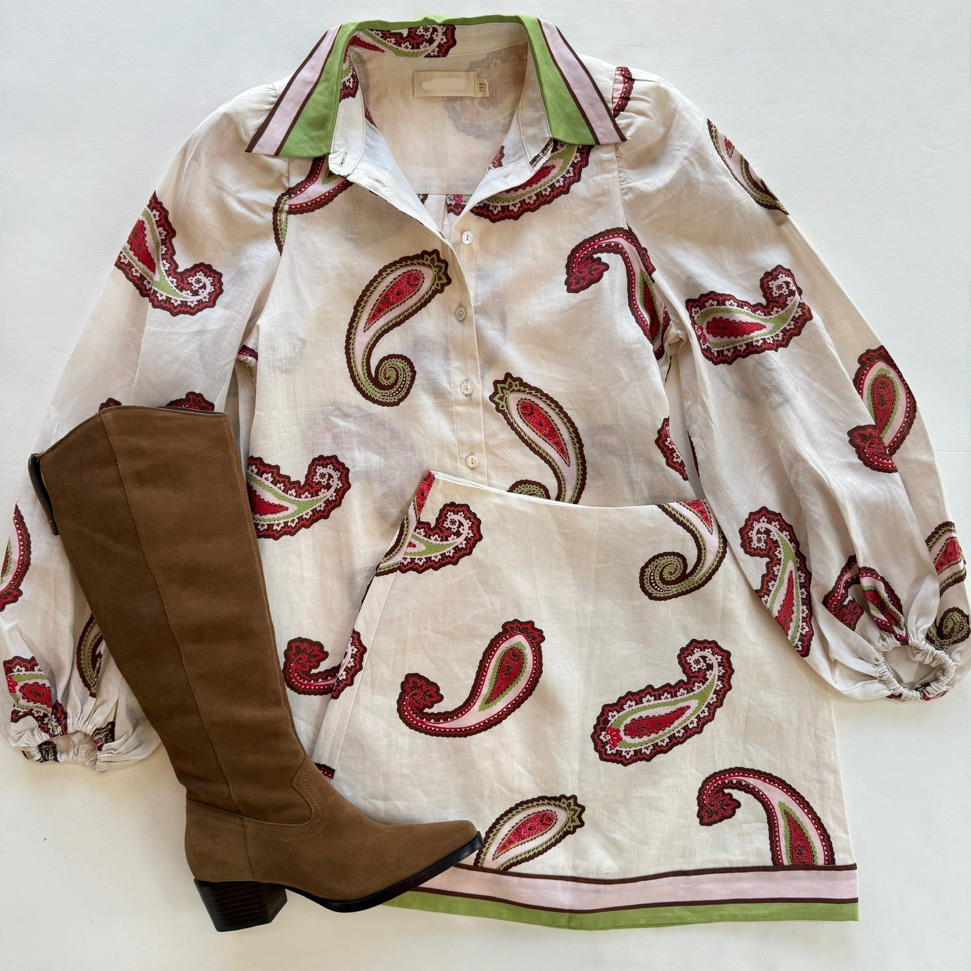 Kis46 Paisley Mini Skirt