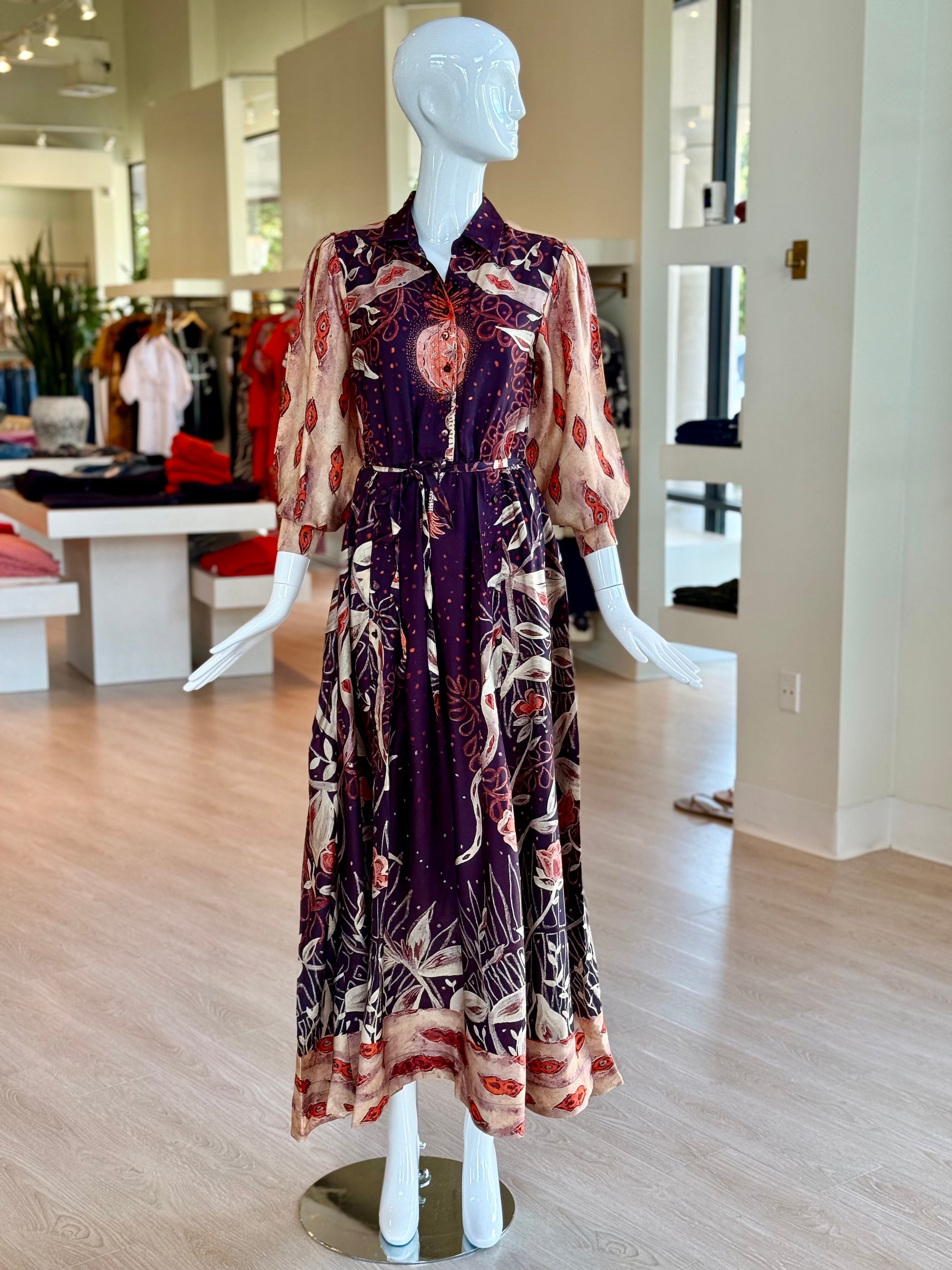 Casa35 Maraca Belted Maxi Dress