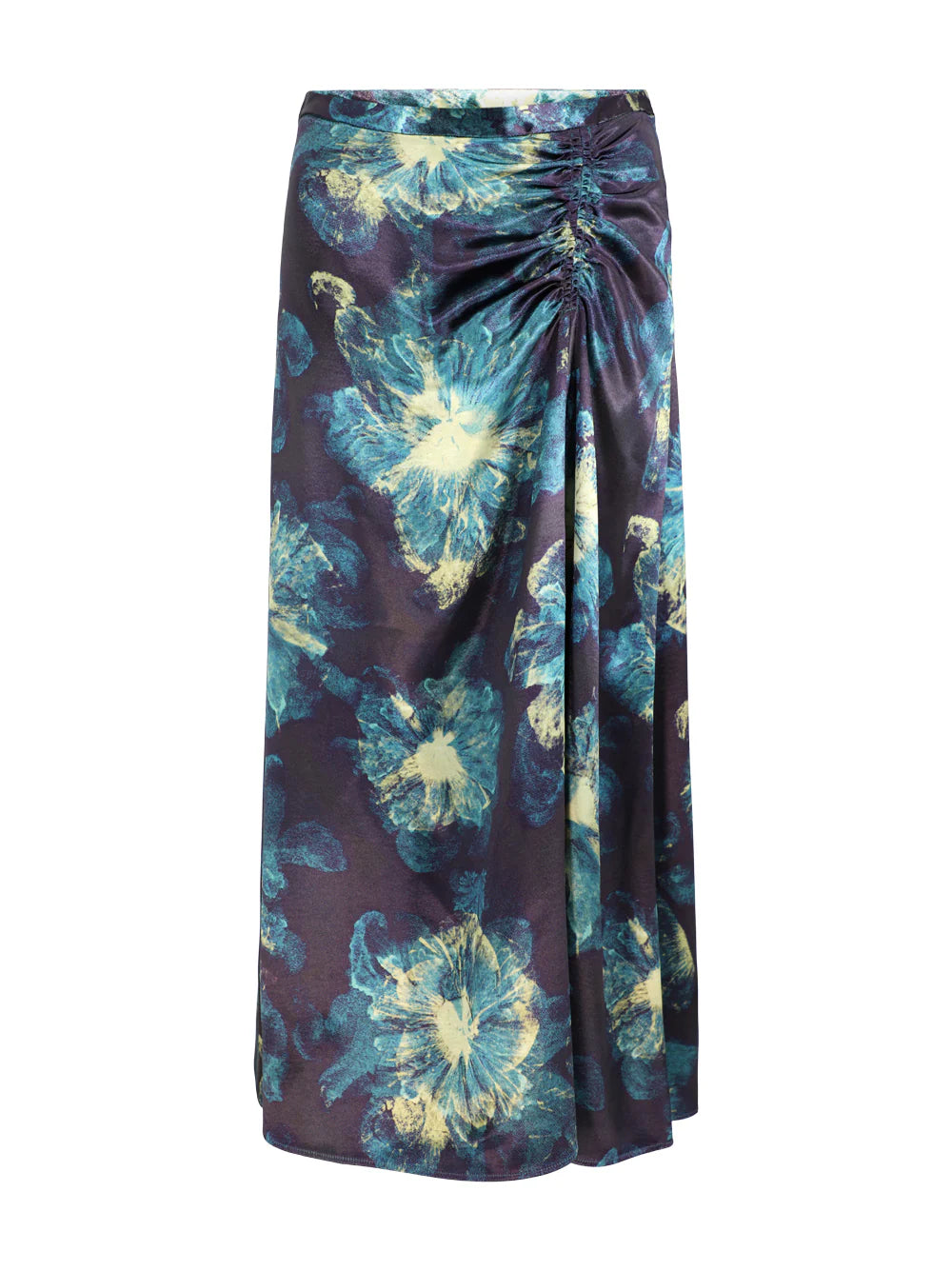 Ul0316 Ulla Johnson Ines Midi Skirt - Lazuli