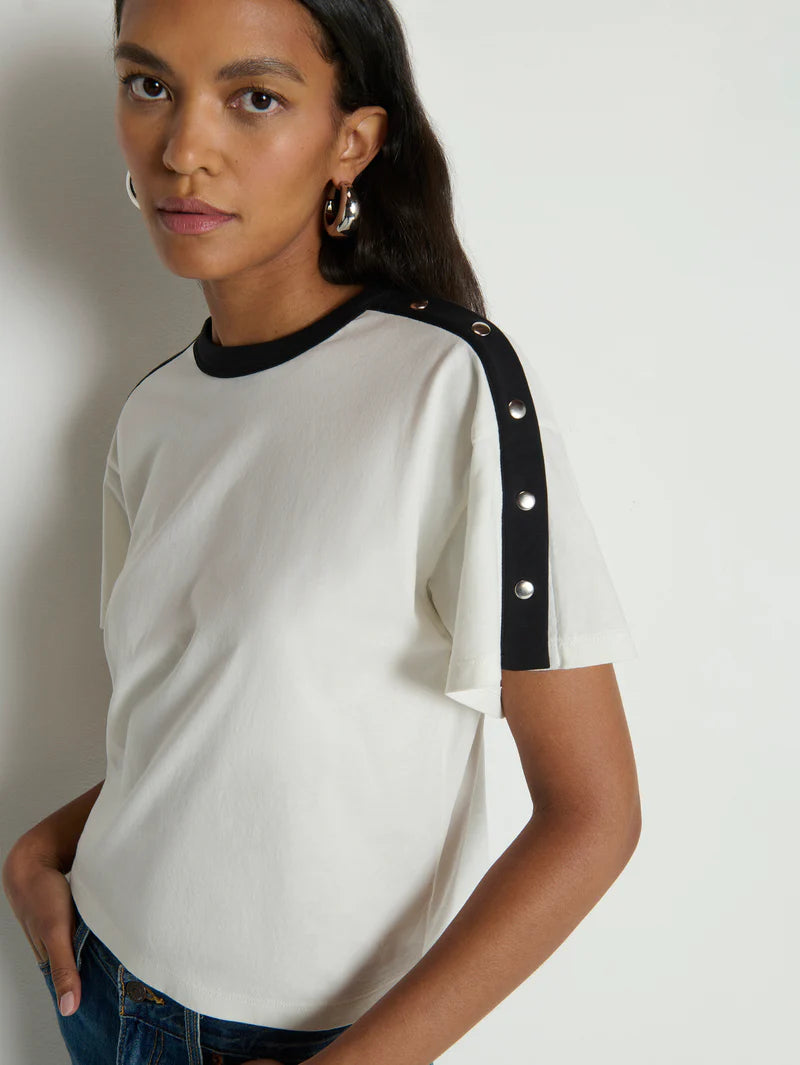 Na11389 Colorblock Button Tee
