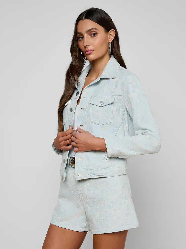 La10009 Slim Denim Jacket