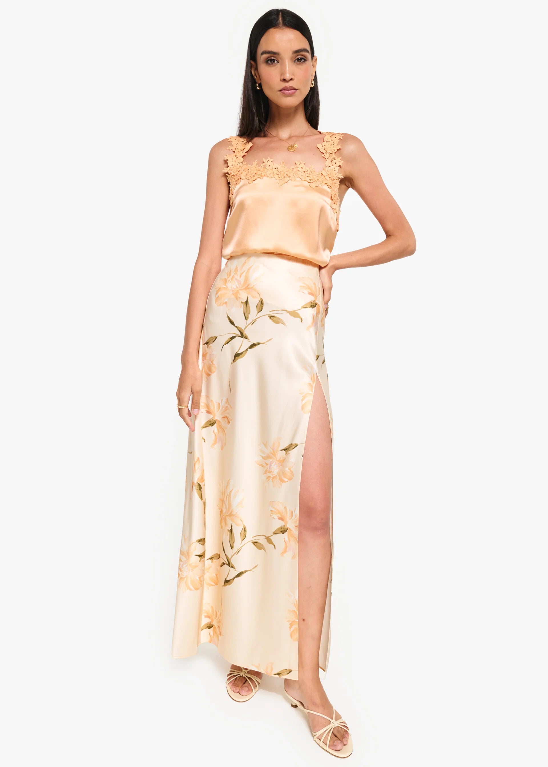 Cak01 Daylily Slip Skirt