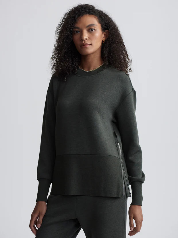 Var02416 Olive Popover with Side Zips