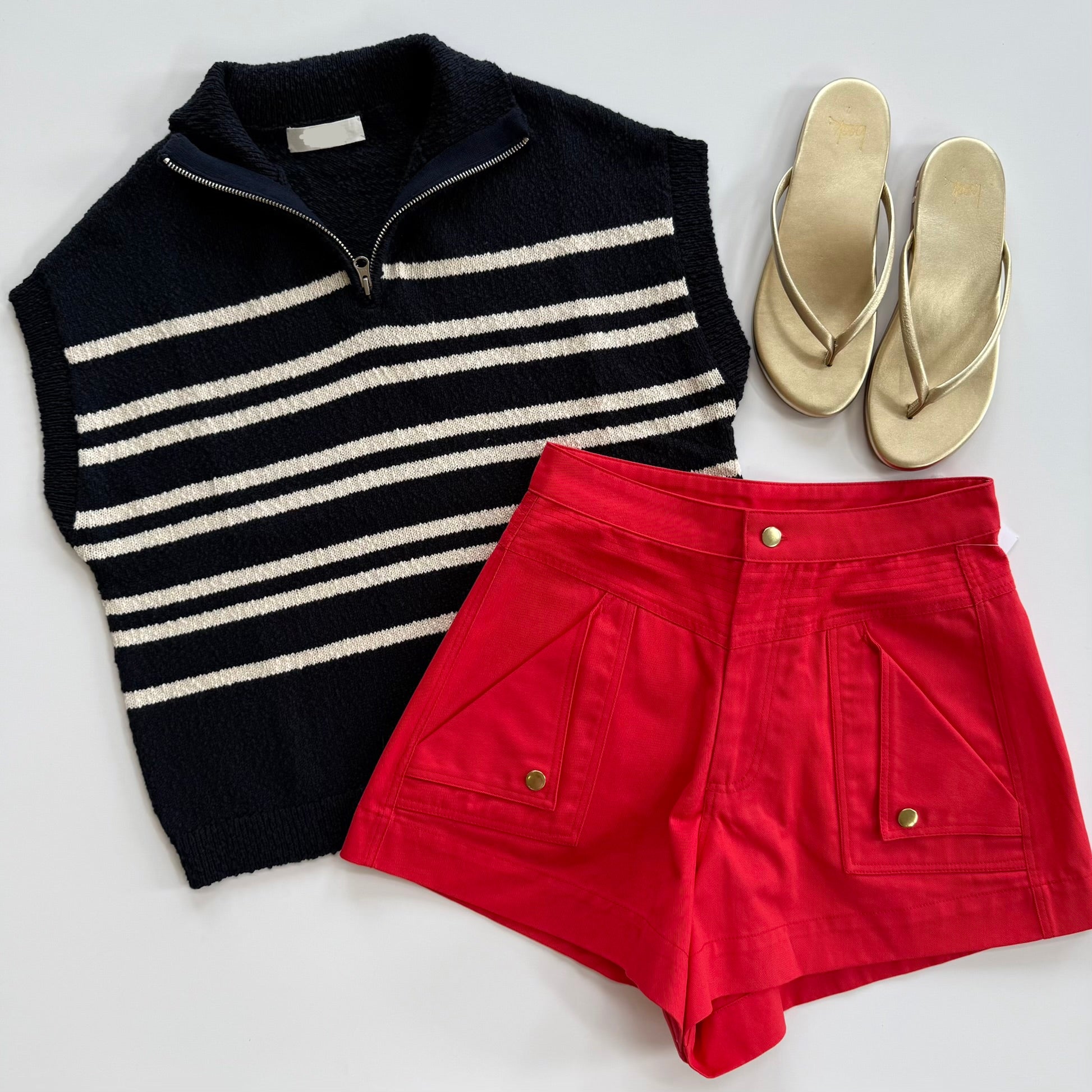 On838 Navy Half Zip Pullover