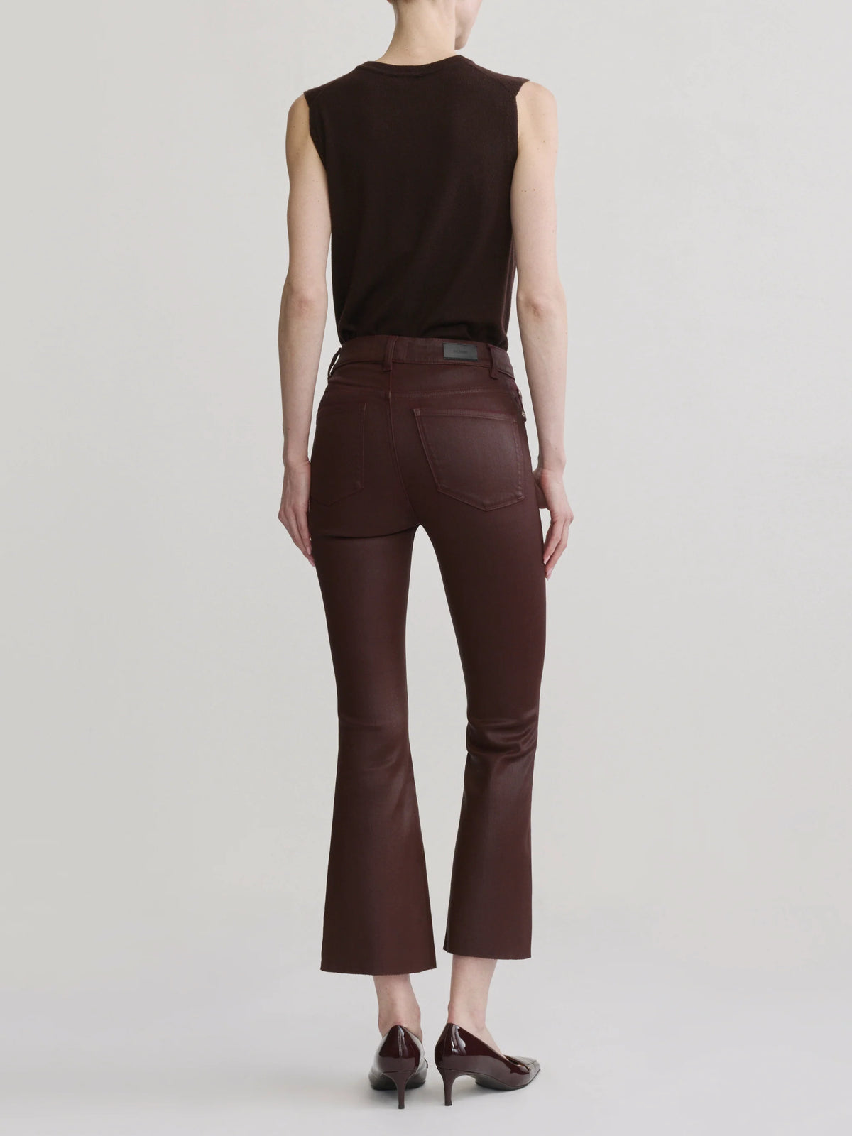 Dl14463 Bridget Crop Bootcut - Rouge Coated