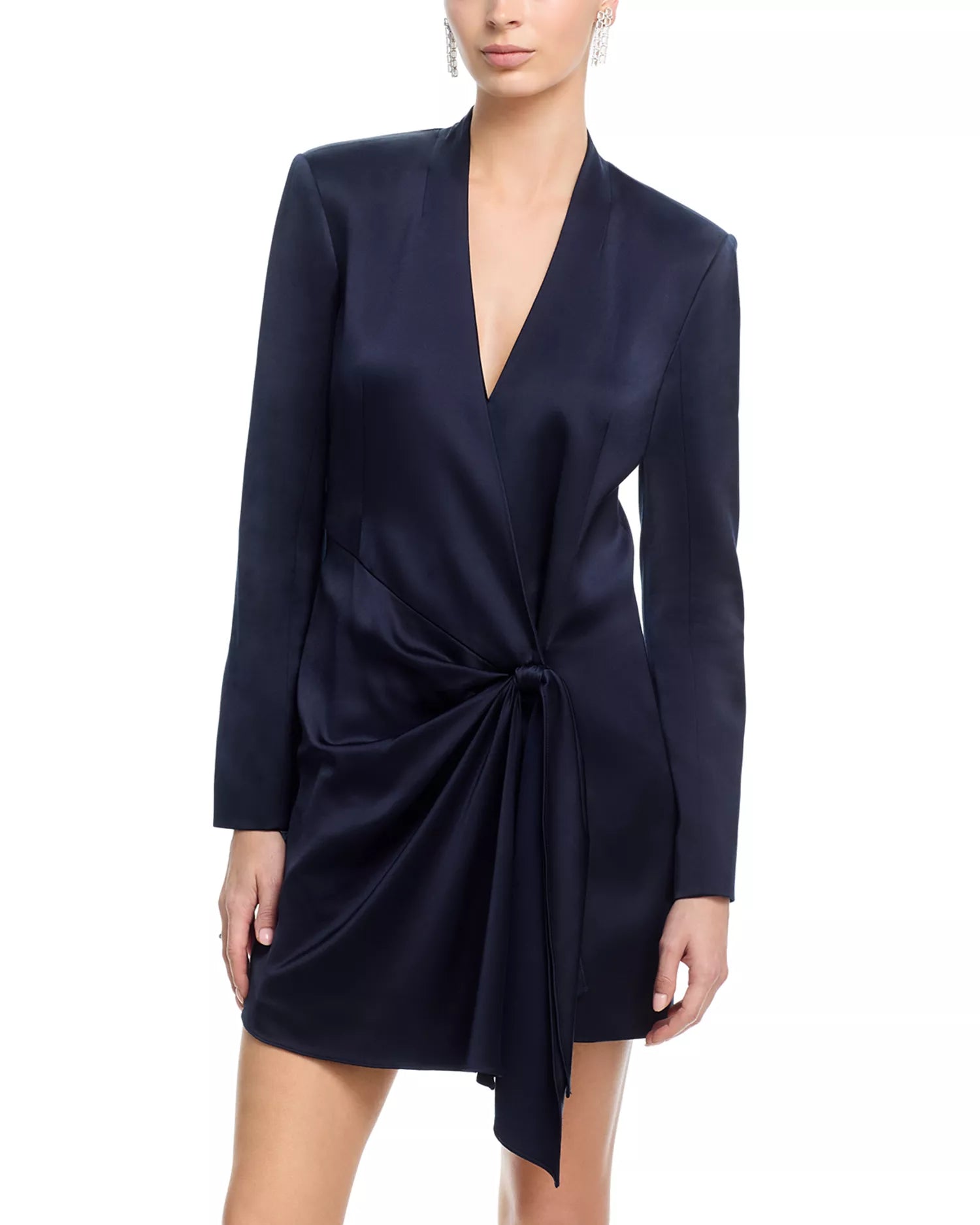 Cizd3287 Navy Wrap Dress