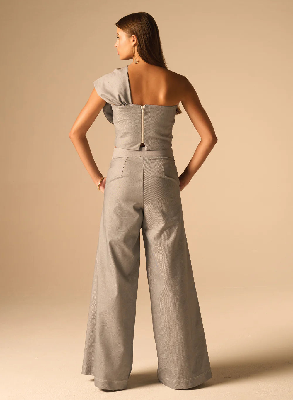 Jb088 Denim Wide Leg Pant