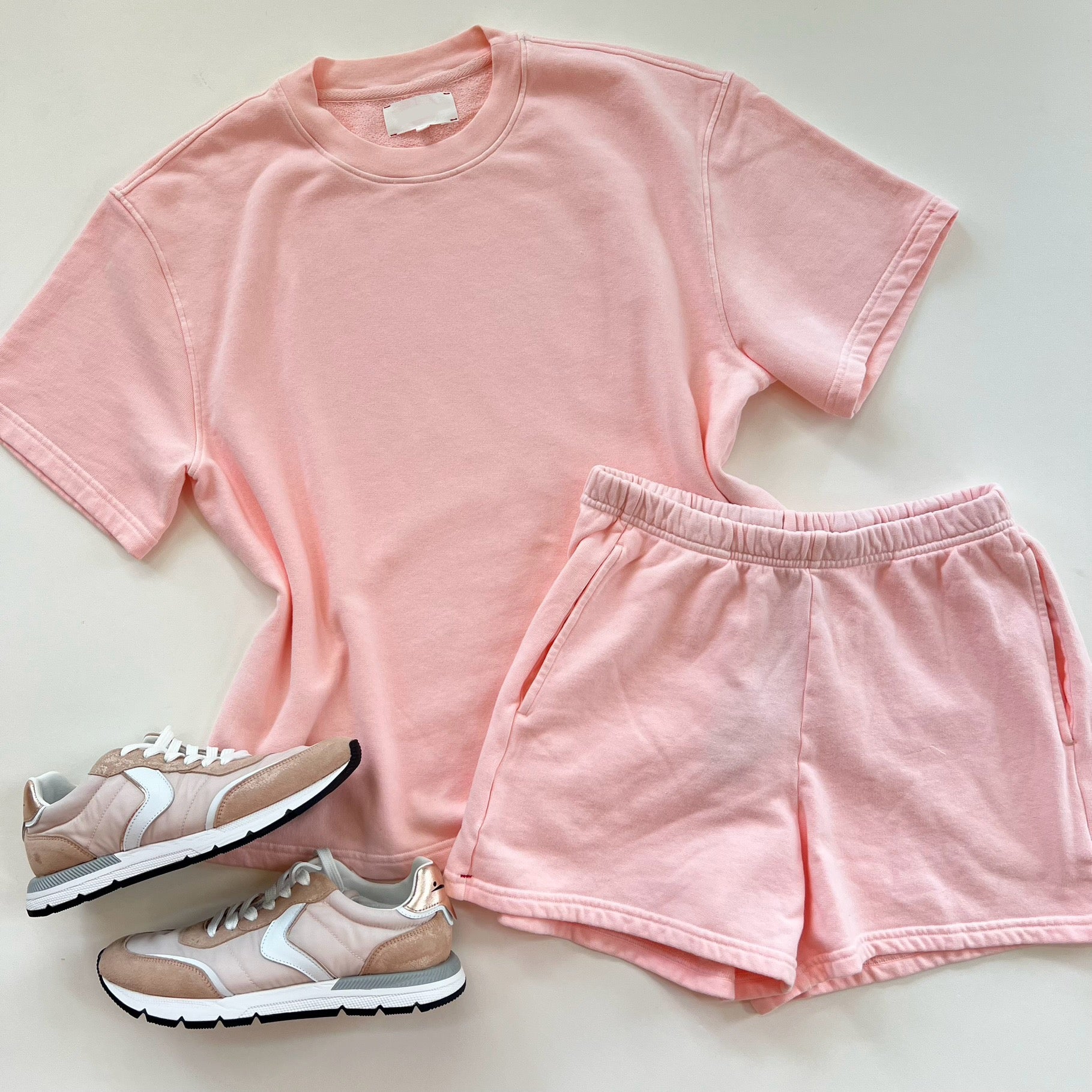 Xixeft001 Pink Pom Shorts