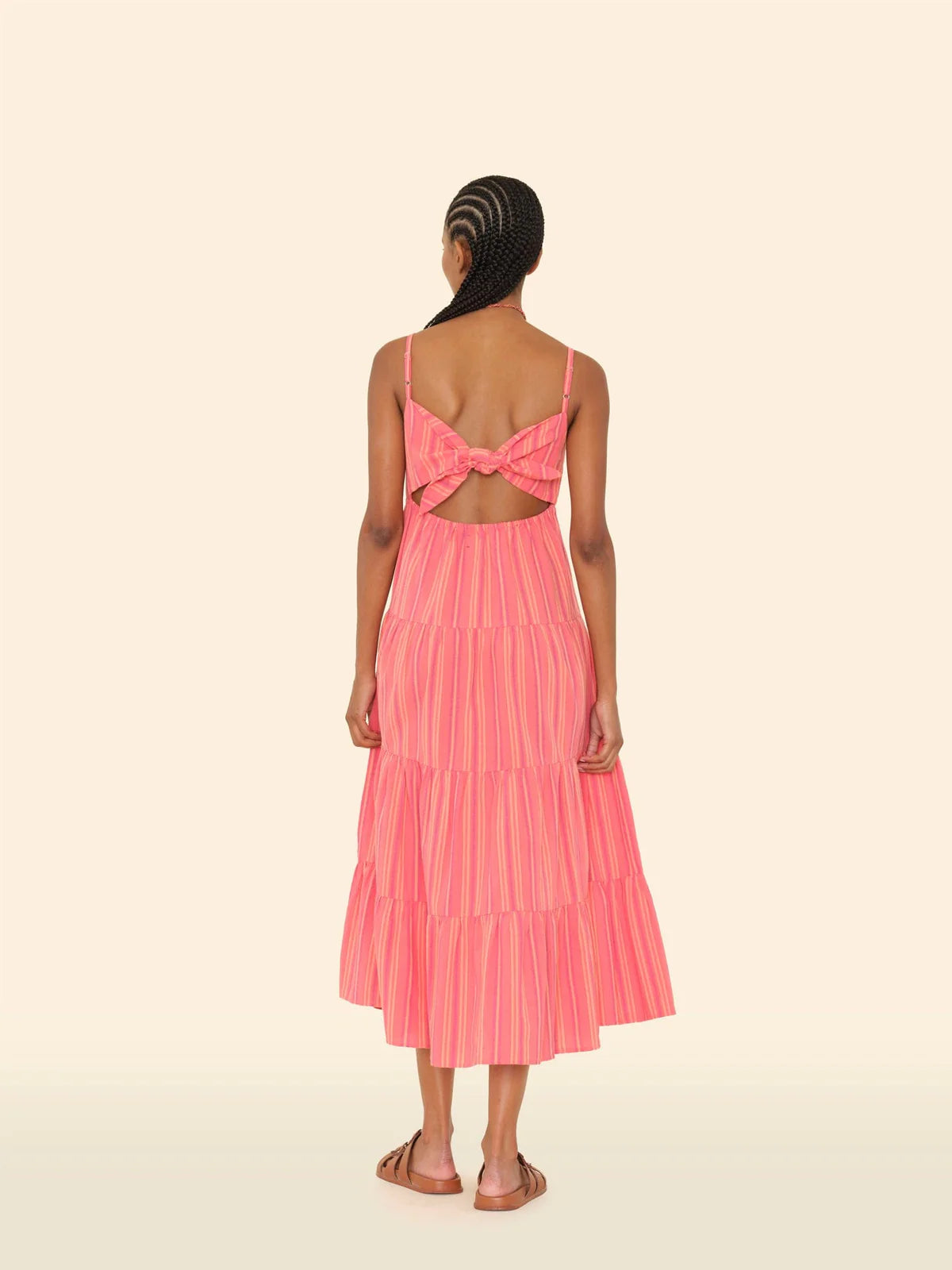 Xixs000 Sunset Rose Maxi Dress