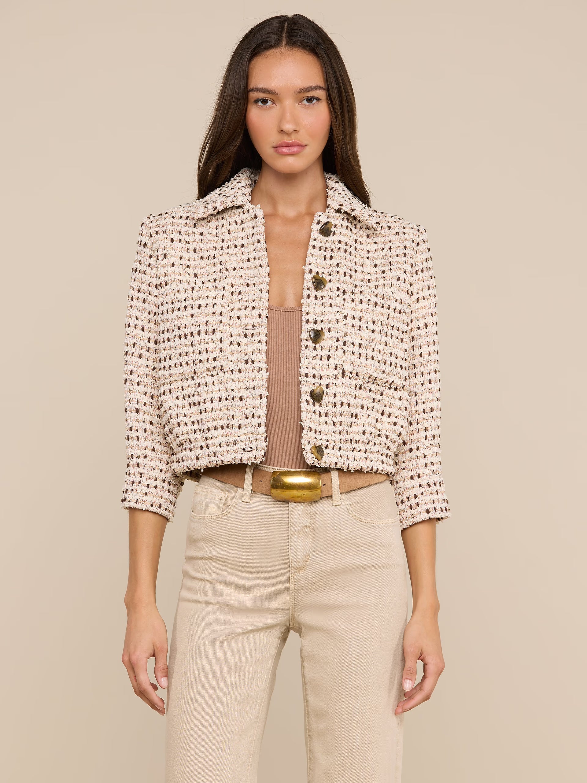 La1884 Cropped Tweed Jacket