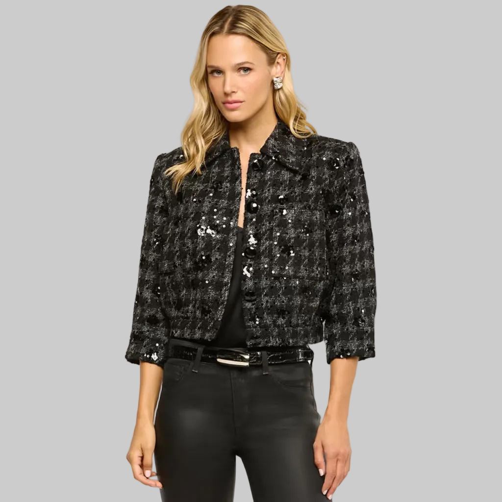 La1884 Black Sequin Jacket