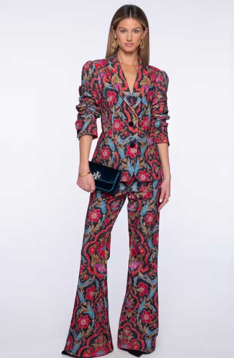 El416338 Damask Print Blazer