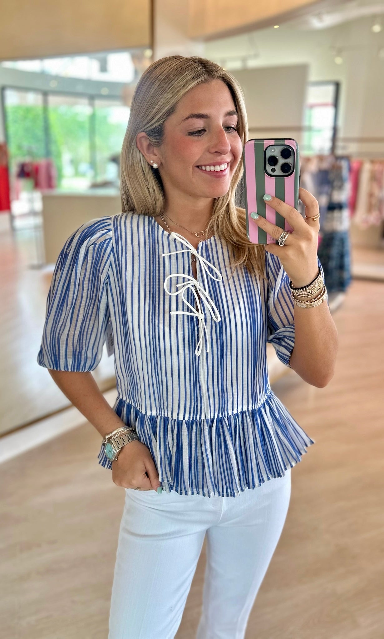 Ma281 Dazzling Stripe Top