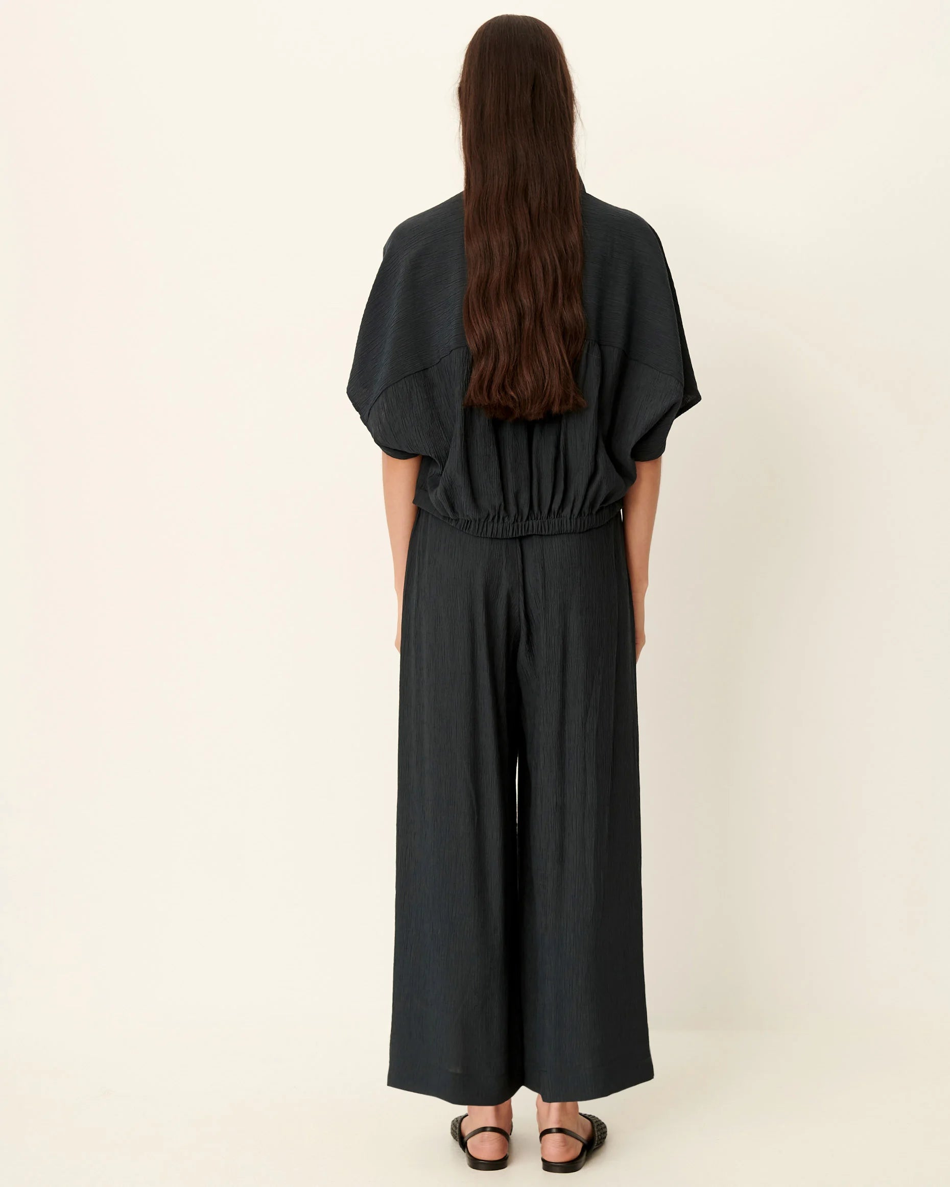 Se7016 Smoke Wide Leg Pants