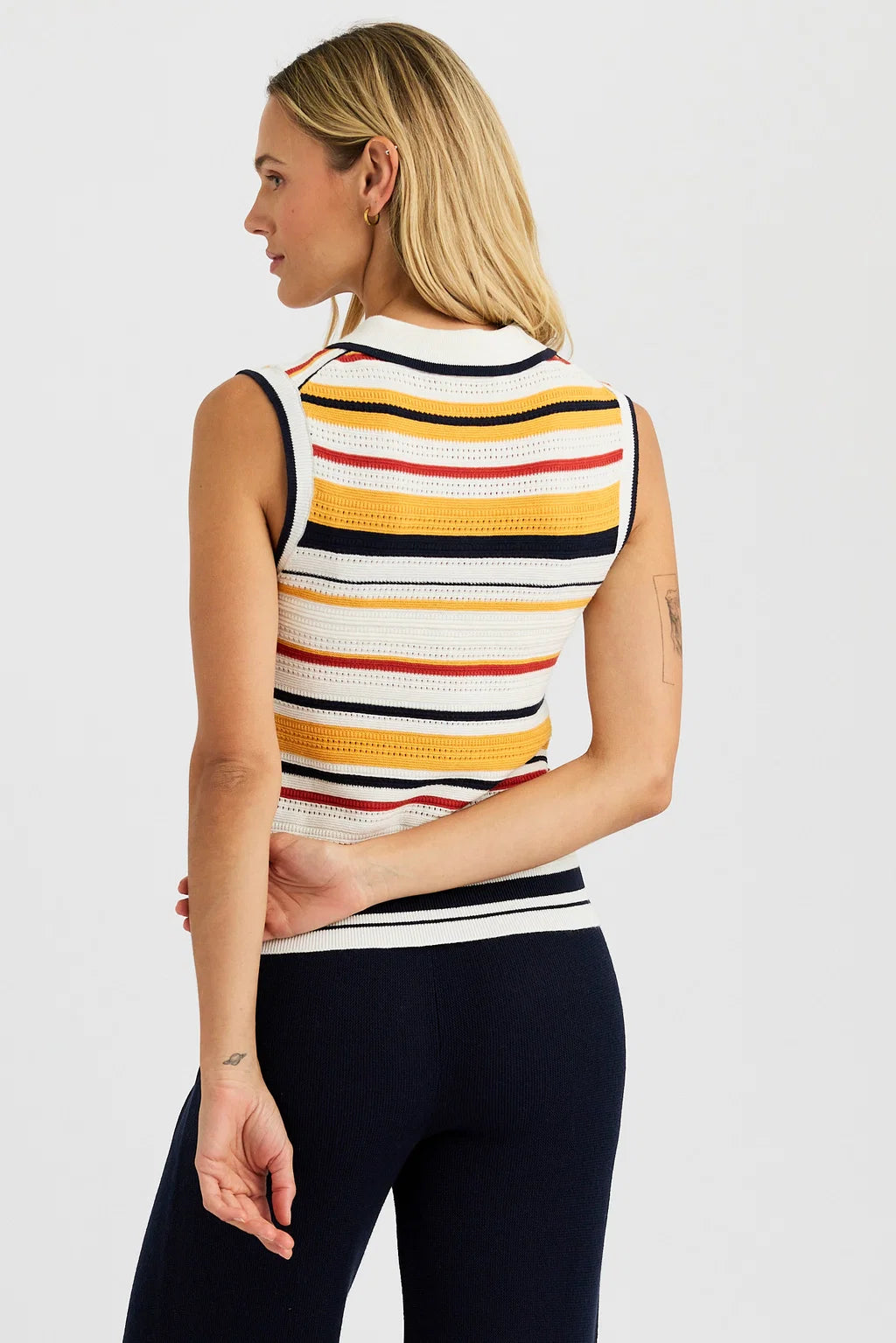 Ongd873 Collared Knit Tank