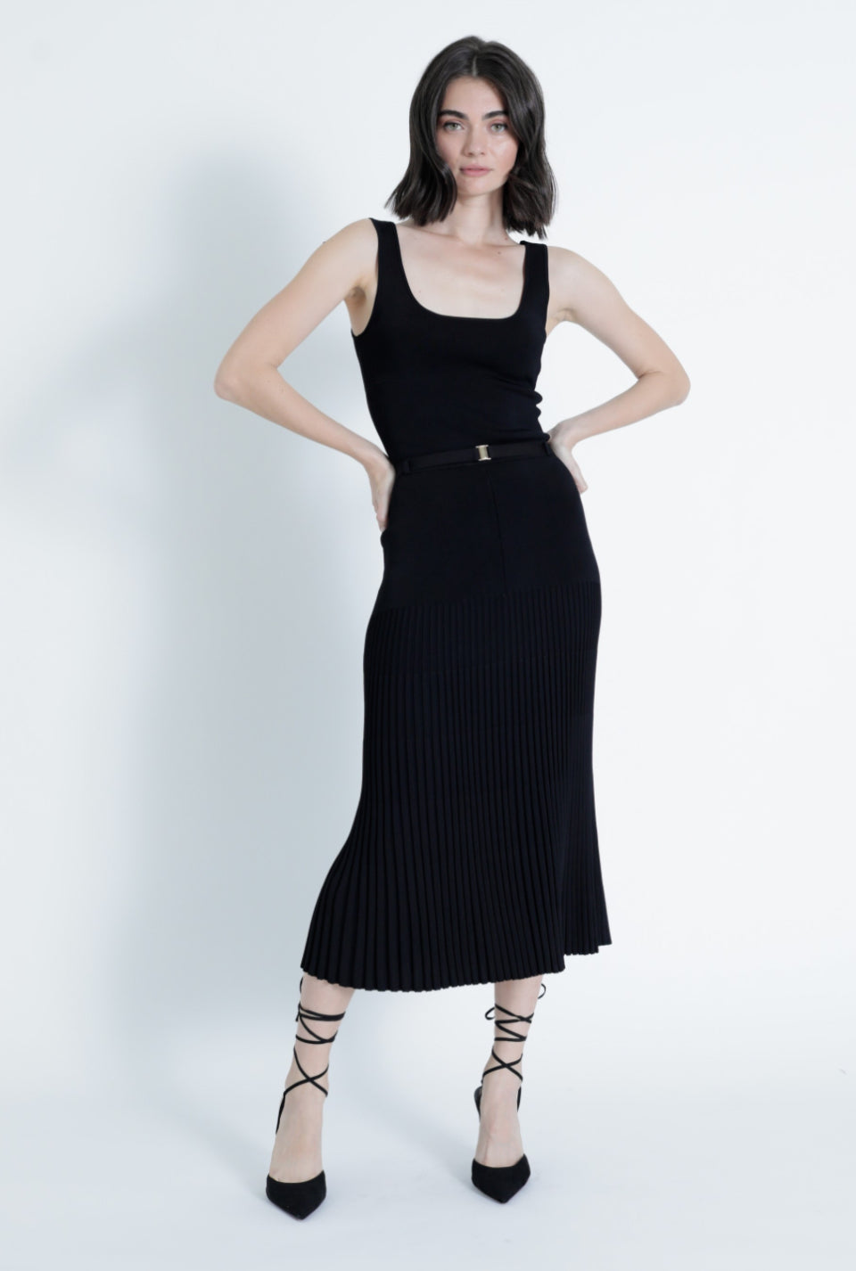 Ka51032 Set - Black Knit Set