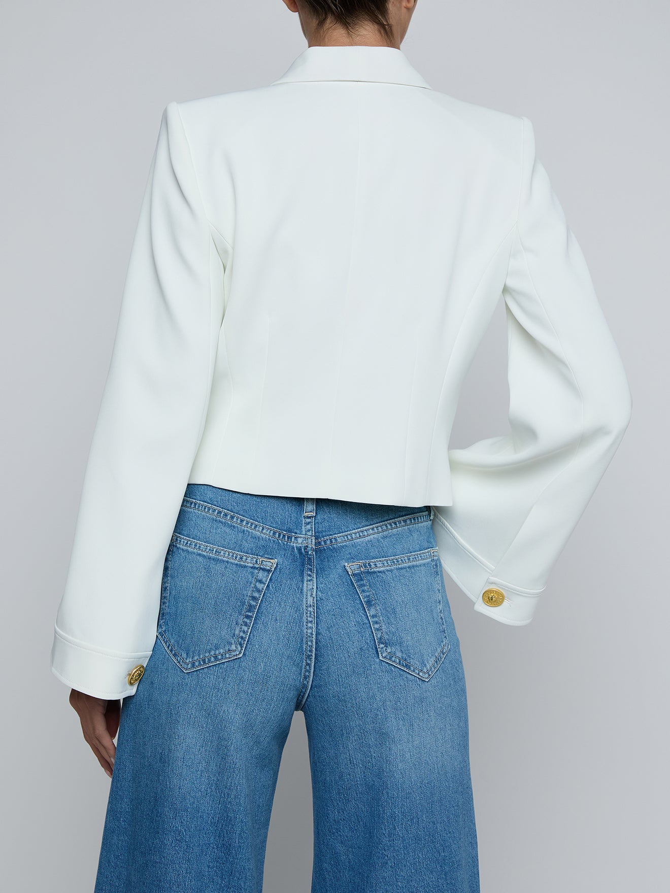 La1995 Ivory Button Jacket