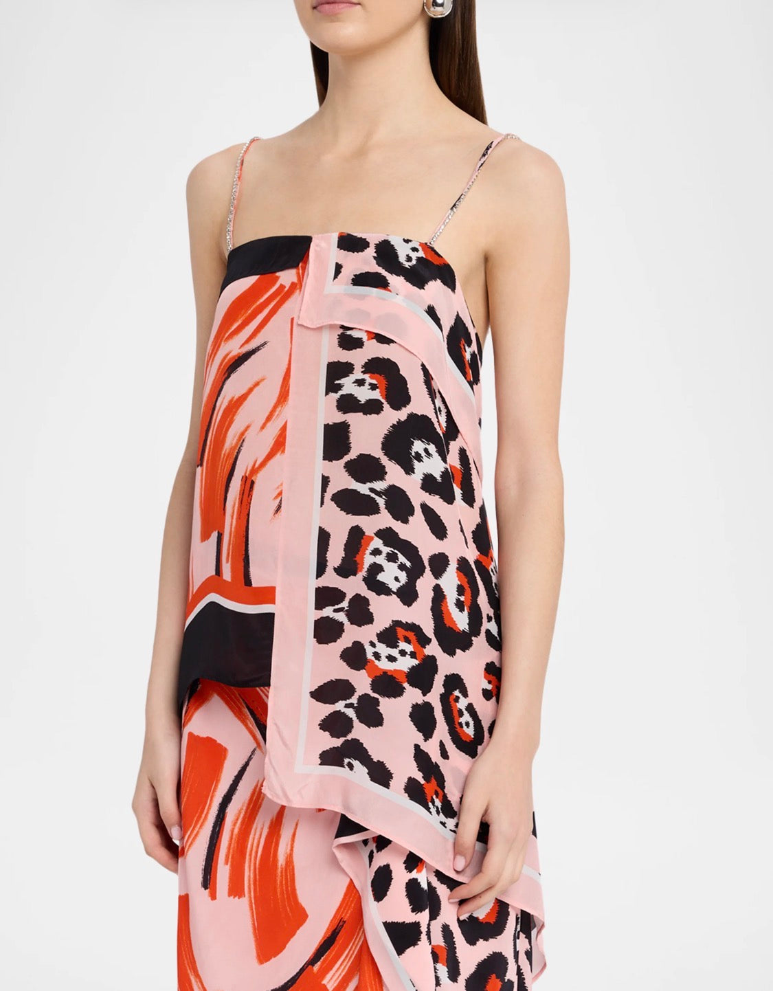 Esjoset Embellished Strap Scarf Top
