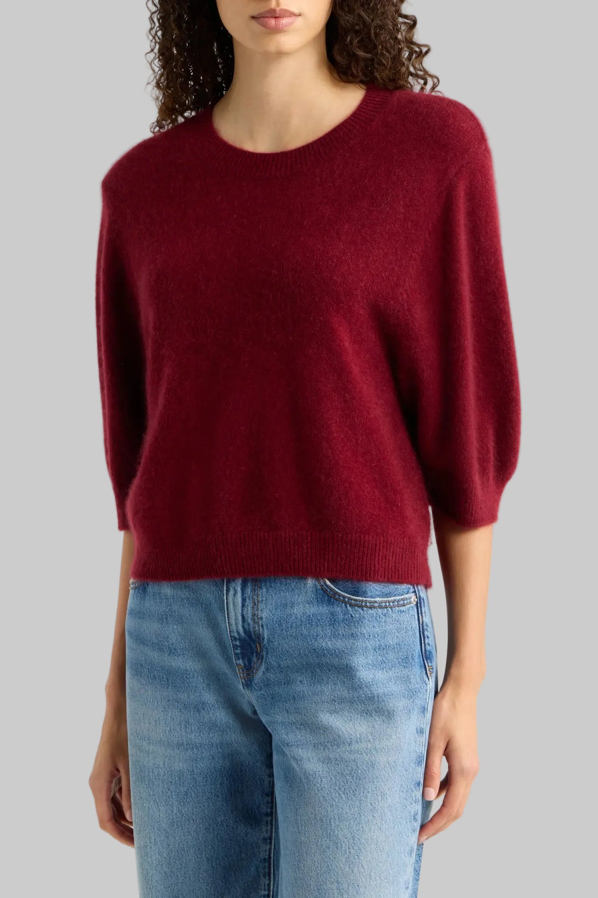 Frsw056 Deep Garnet Chalet Sweater