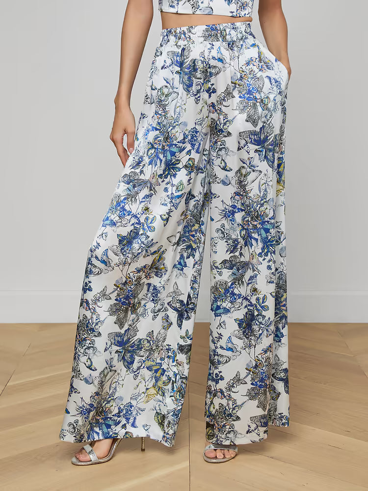 La2616 Butterfly Silk Pant