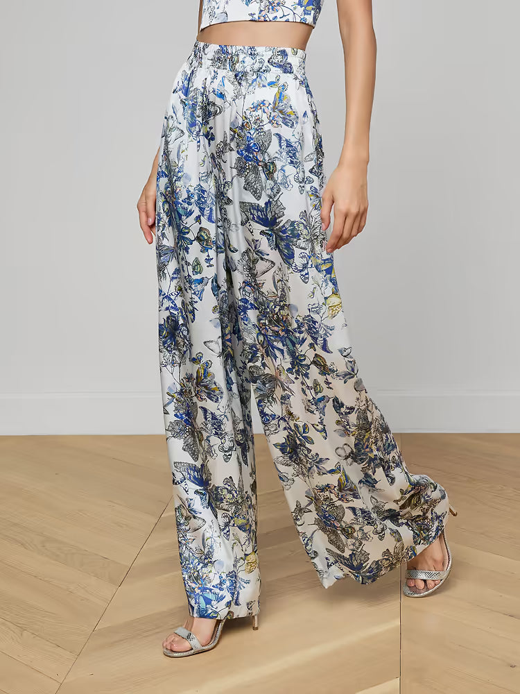 La2616 Butterfly Silk Pant
