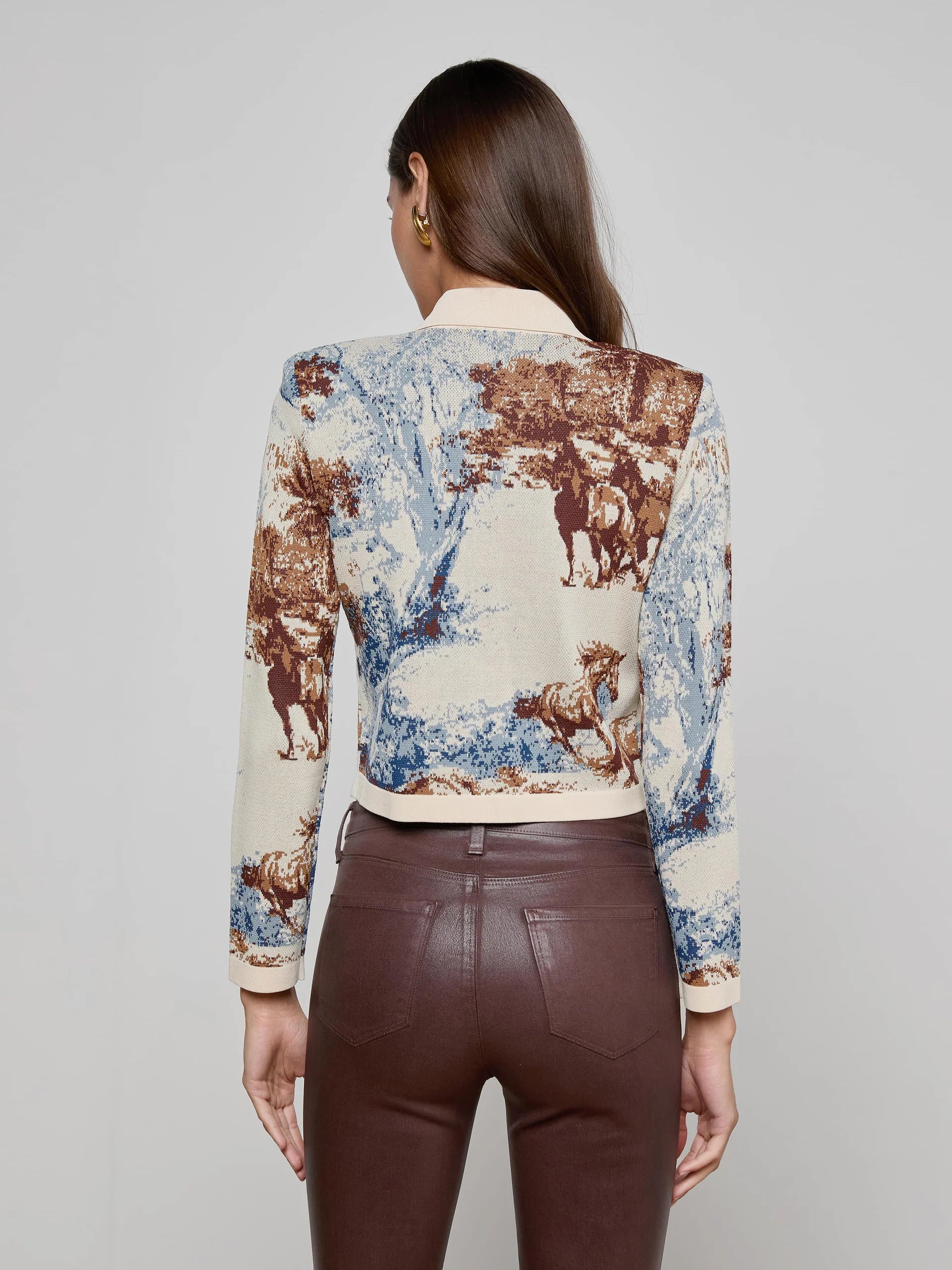 La80111 Western Jacquard Jacket
