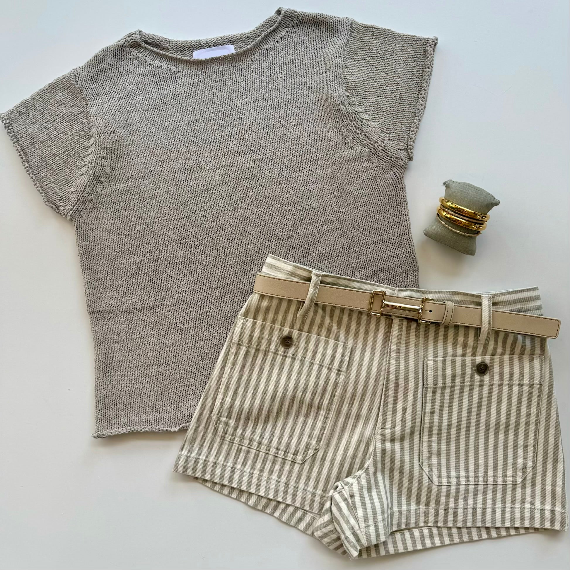 Vemilou Stone Knit Top