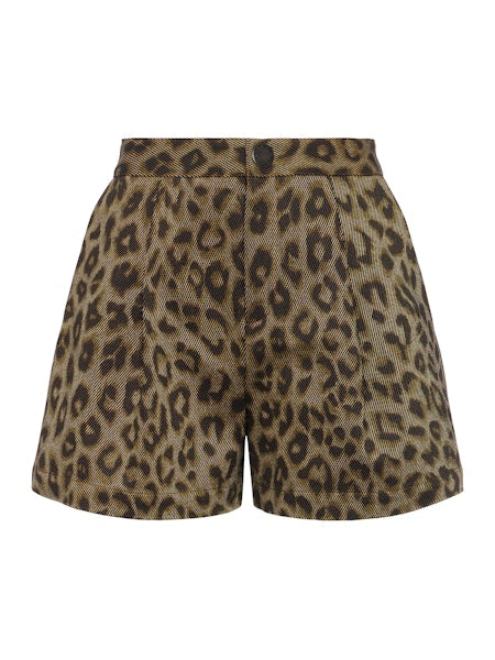 La2871 Leopard Print Shorts