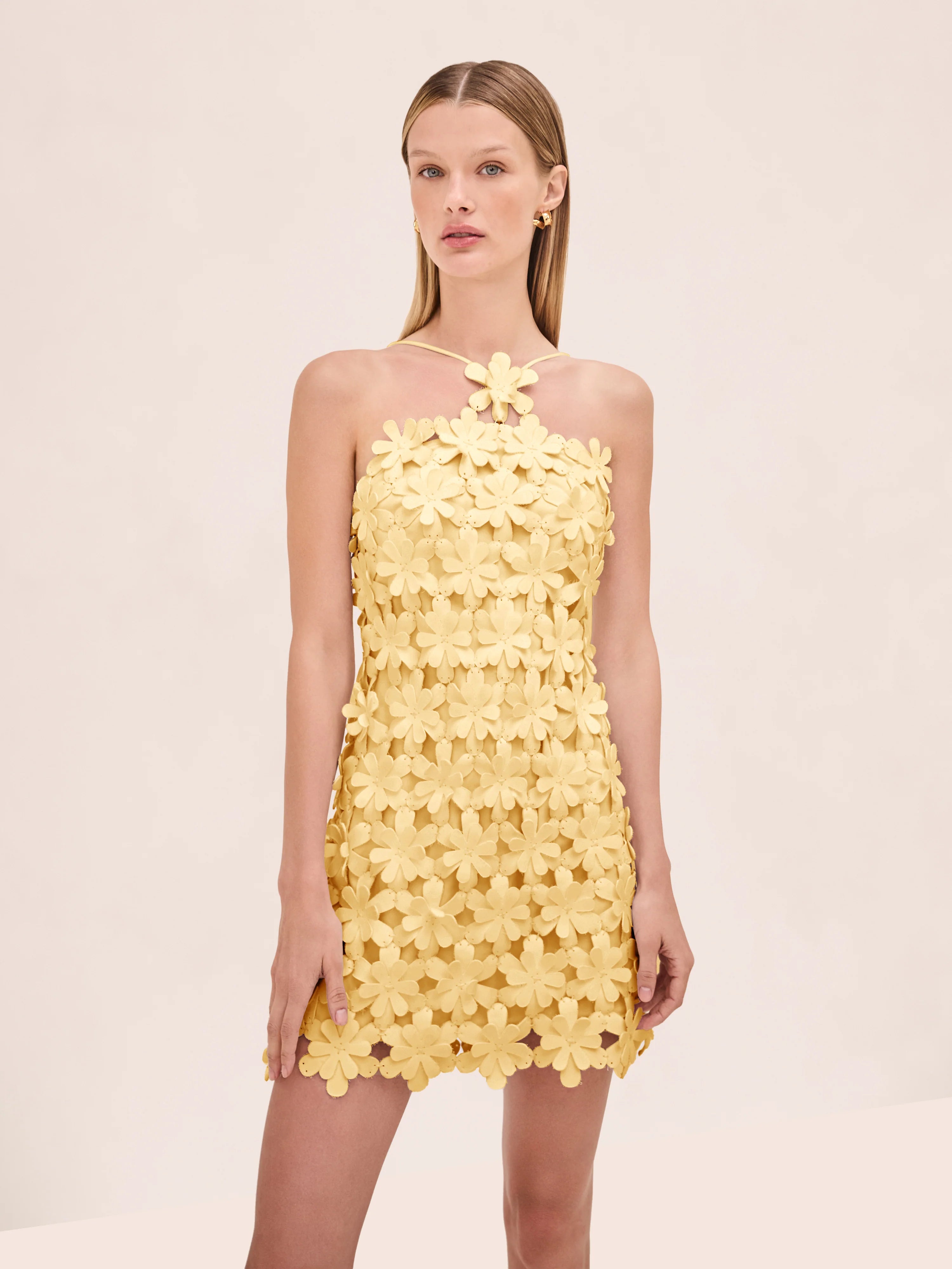 Allily Alexis Lemon Appliqué Dress