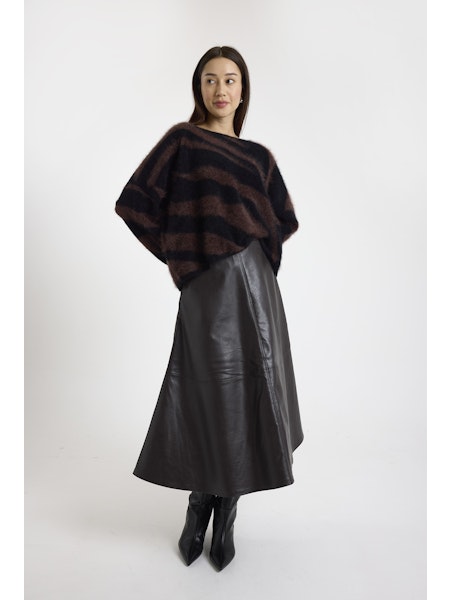 Br127 Brushed Zebra Crew Sweater