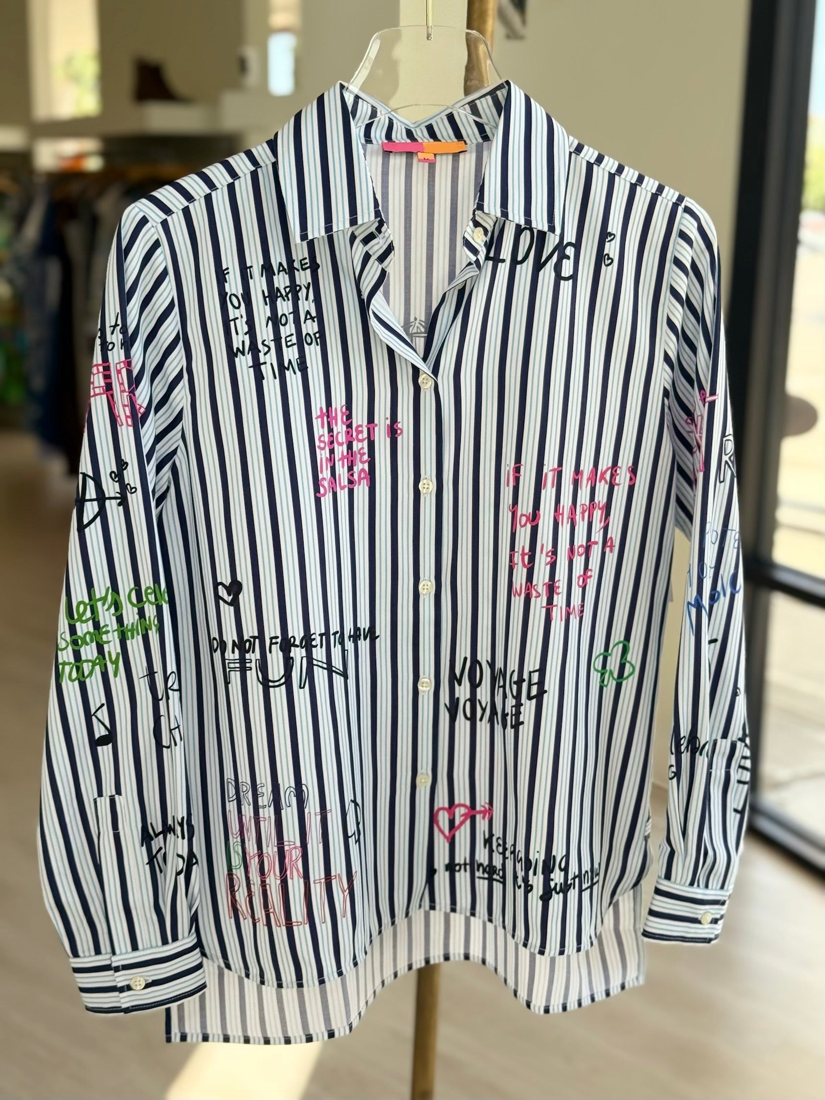 Vi34022 Stripe Voyage Buttondown