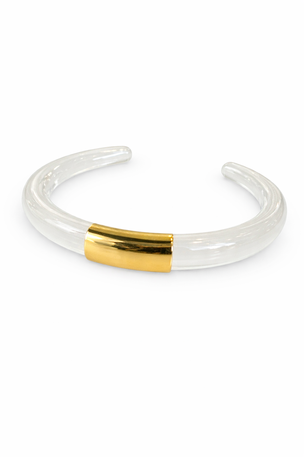Lub103 Opal Resin Bangle - Clear