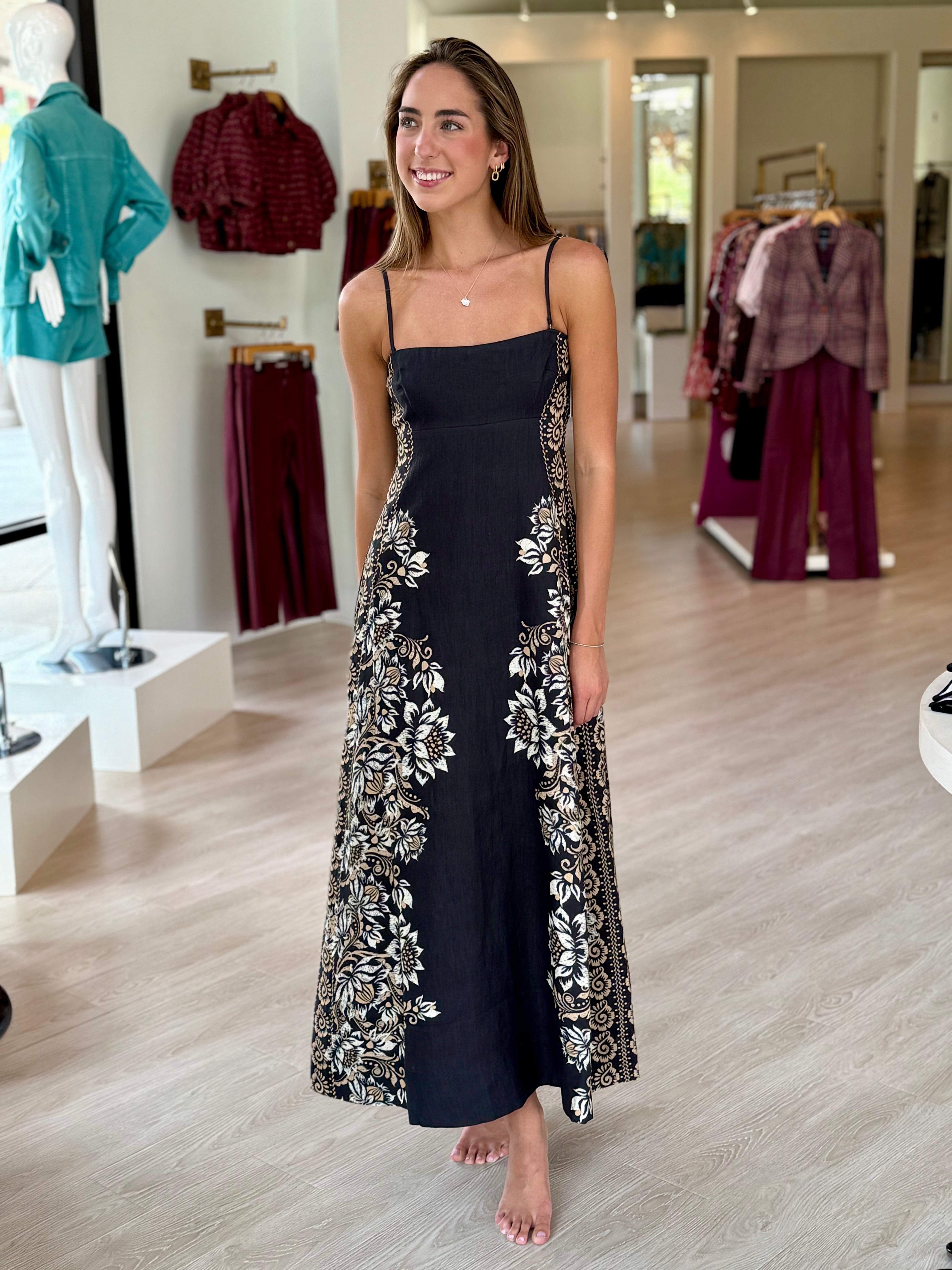 Ha8547 Midnight Bells Maxi Dress