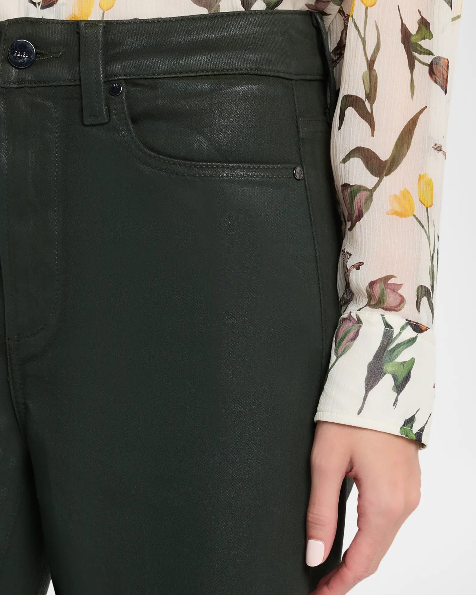 Pa5612 Anessa - Forest Coated Wide Leg