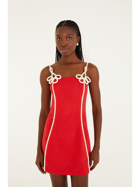 Fa344849 Red Mini Dress