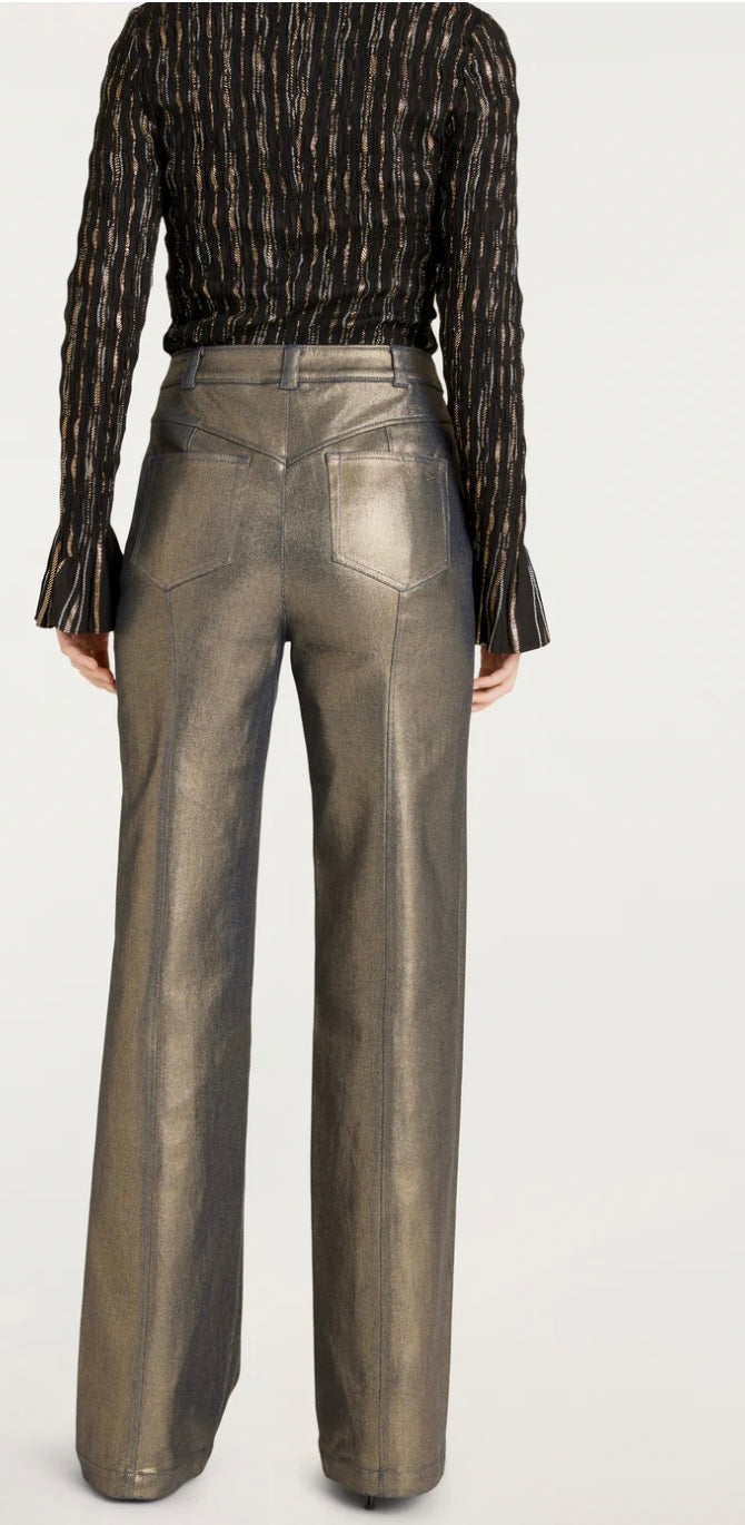 Ci8518 Cinq A Sept Gold Francine Pant