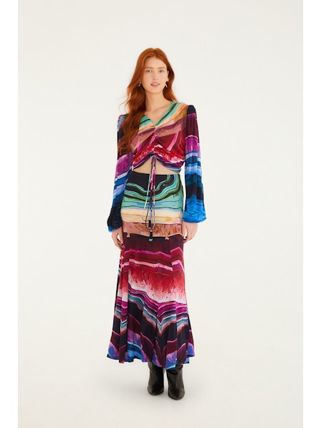 Fa350090 Precious Gems Maxi Skirt