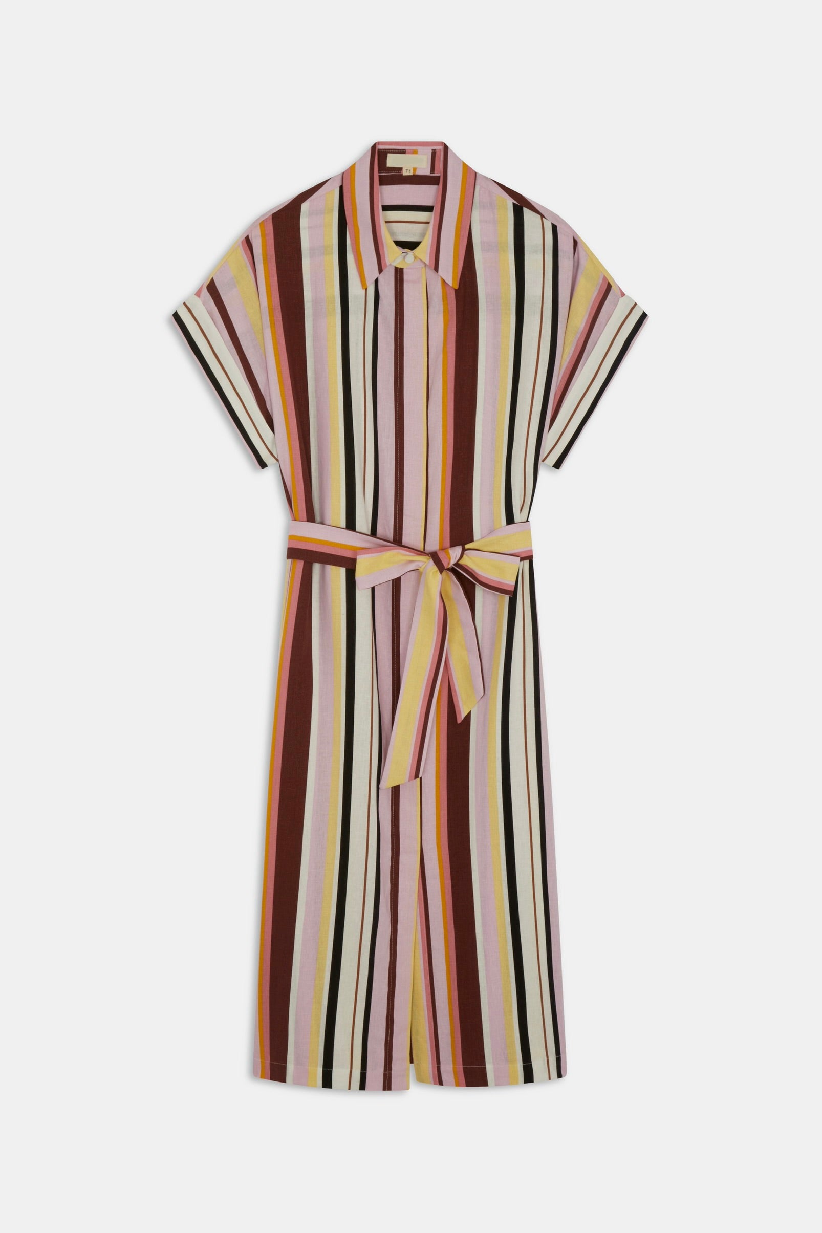 Su3005 Rose Stripe Maxi Dress